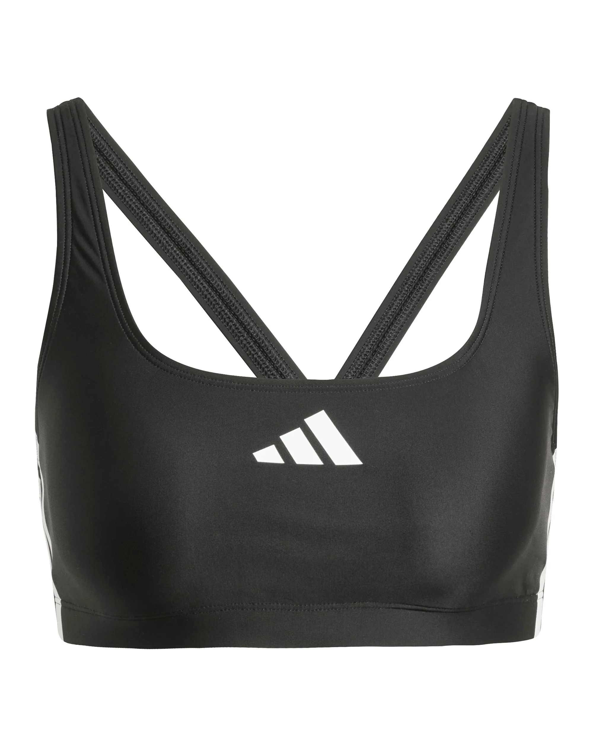 3-stripe V-Back Bikini Set Womens - Black/White - Image 3