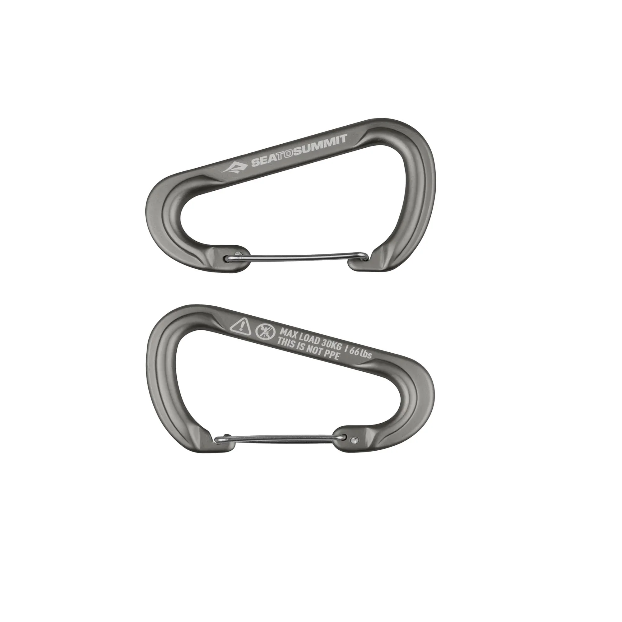 Accessory Carabiner Set - [2 Piece] Large - Grey