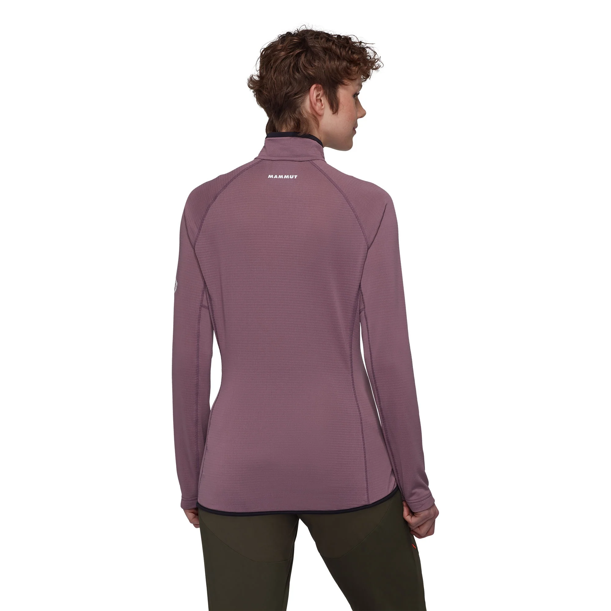 Aenergy Light ML Half Zip Pullover Womens - Flux-Black - Image 3