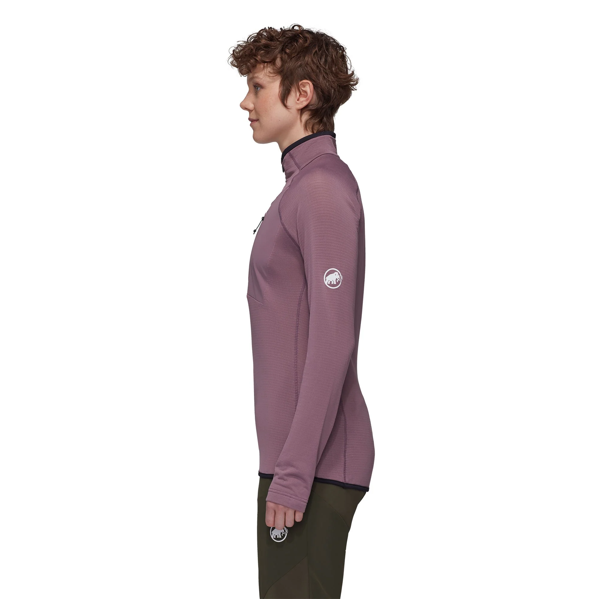 Aenergy Light ML Half Zip Pullover Womens - Flux-Black - Image 4