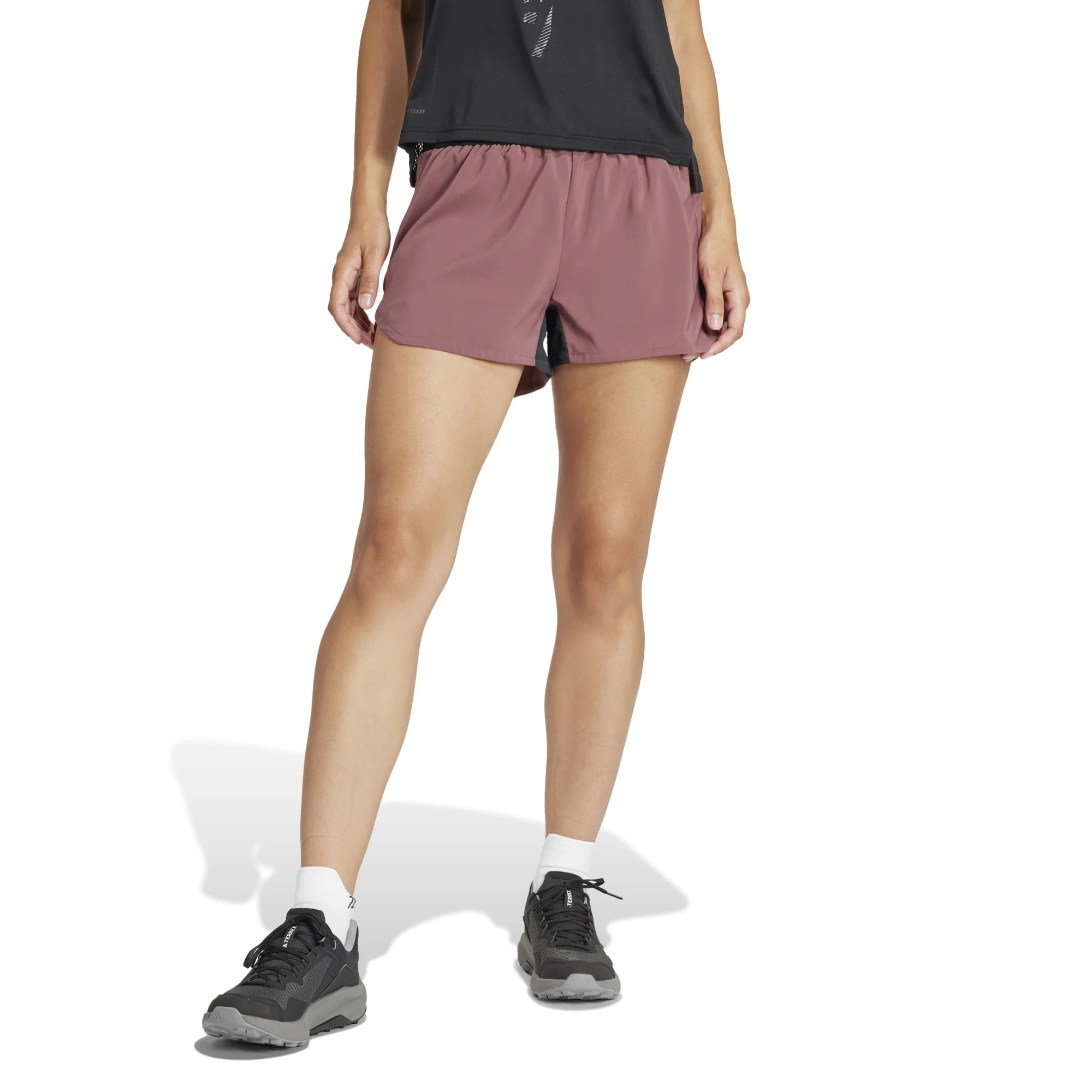 Agravic Short 3" Womens - Quiet Crimson - Image 2