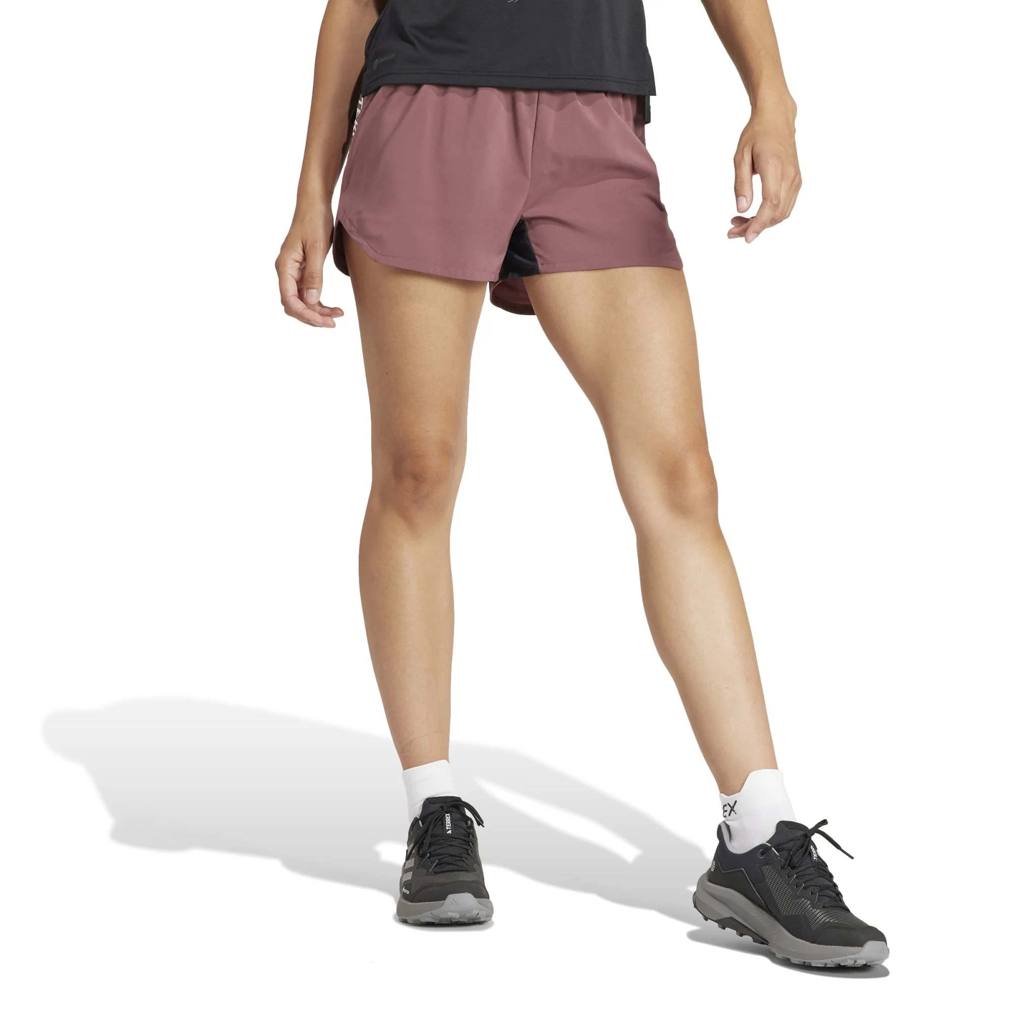 Agravic Short 3" Womens - Quiet Crimson - Image 3