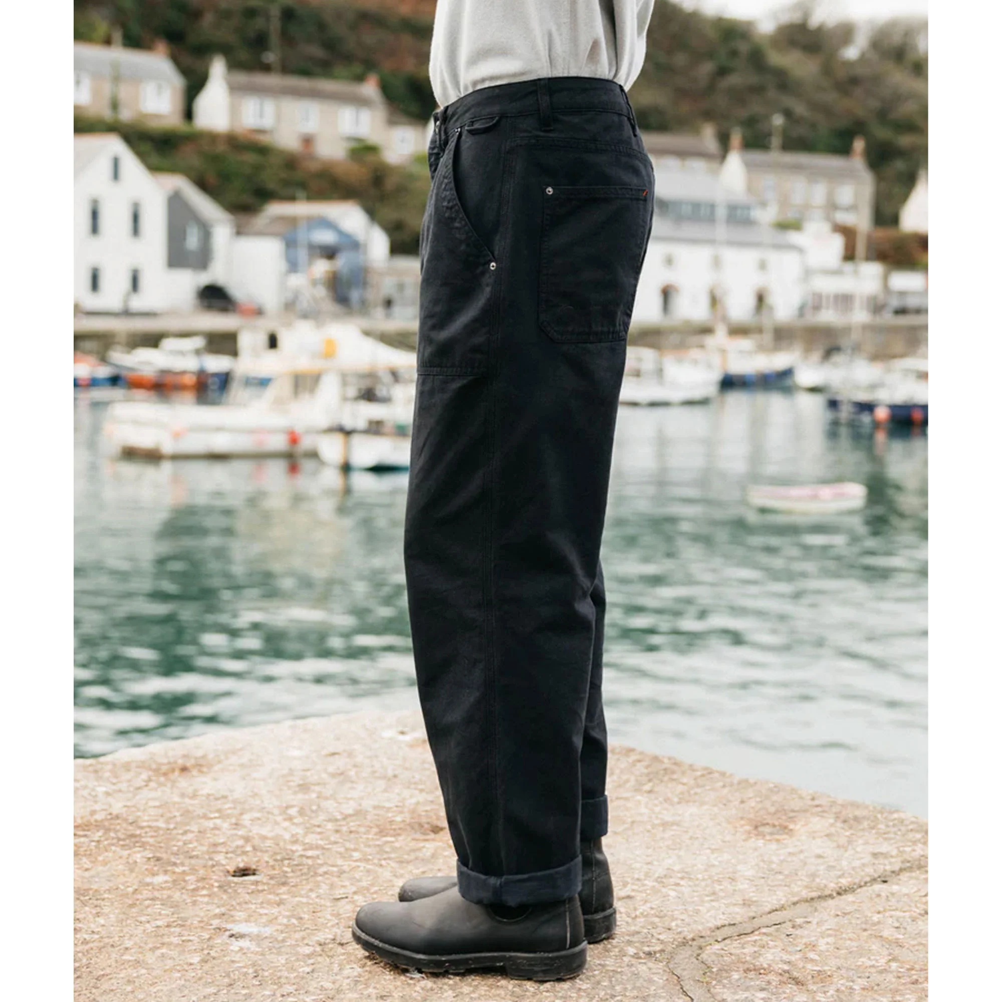 Basset Trouser Mens - Black - Image 3