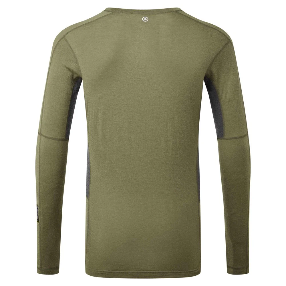 Boulder 125 Crew Long Sleeve Mens - Kalamata/Ash - Image 2