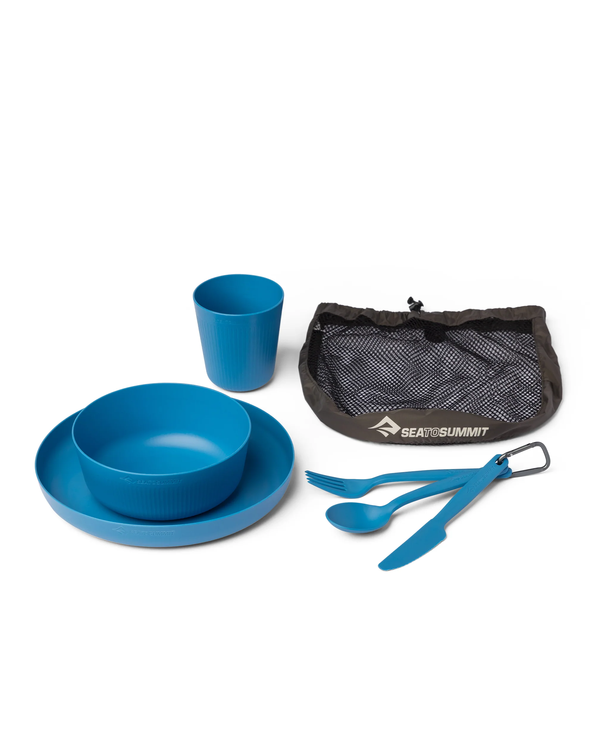 Camp Dinnerware Set With Mesh Sack [6 Piece] - Cendre Blue - Image 3