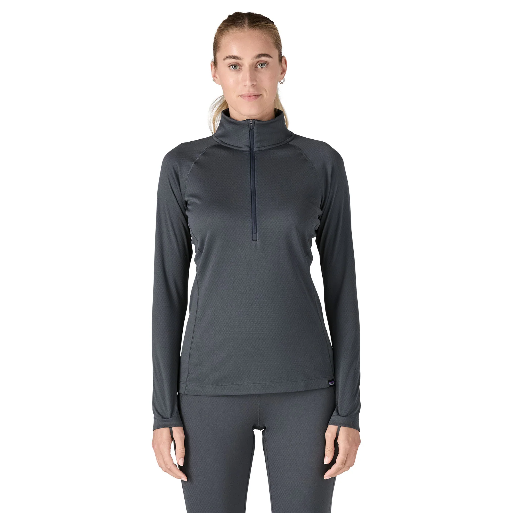 Capilene Midweight Zip Neck Womens - Smolder Blue - Image 3