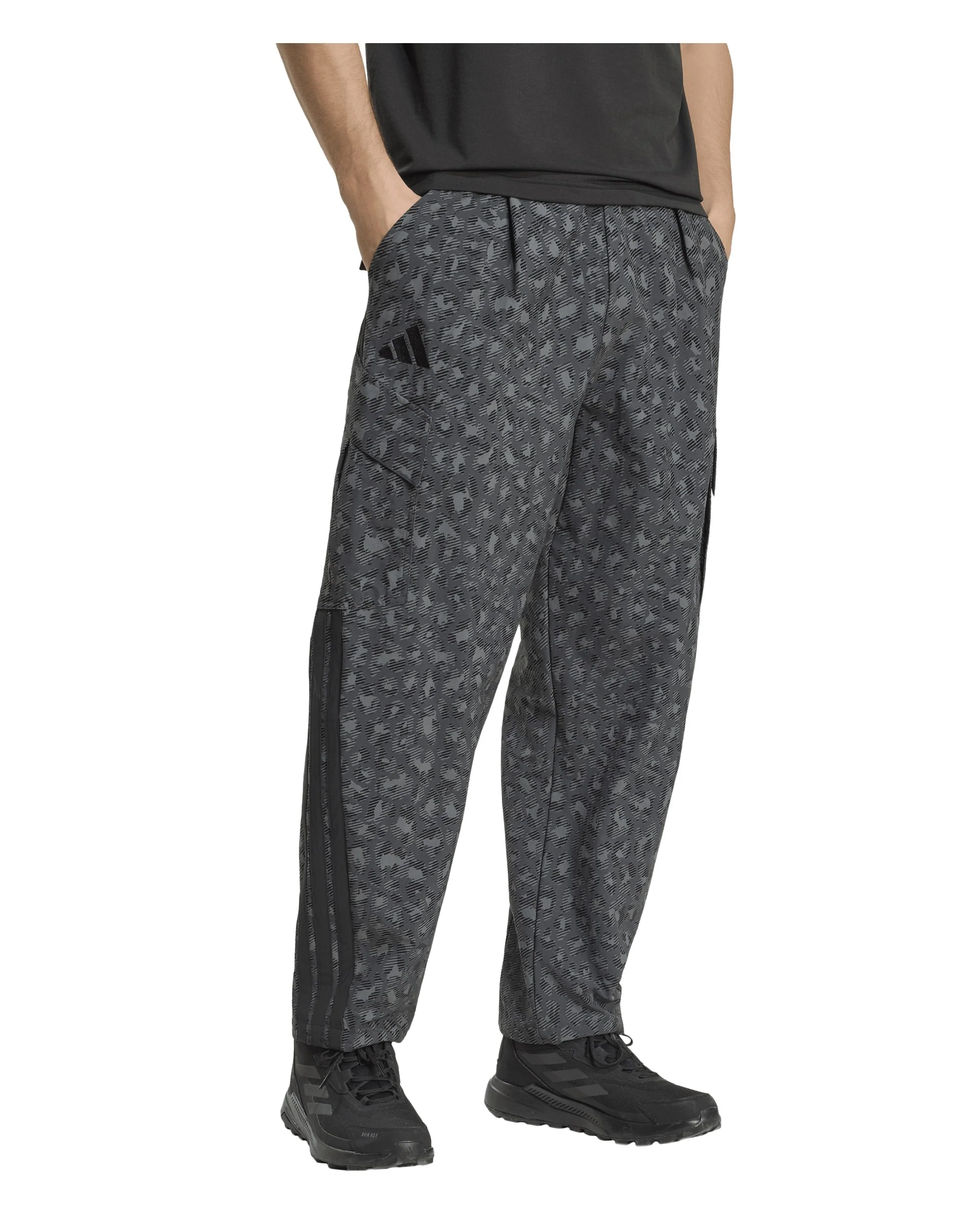 Cargo Pants All Over Print Mens - Grey Six/Carbon/Black - Image 2