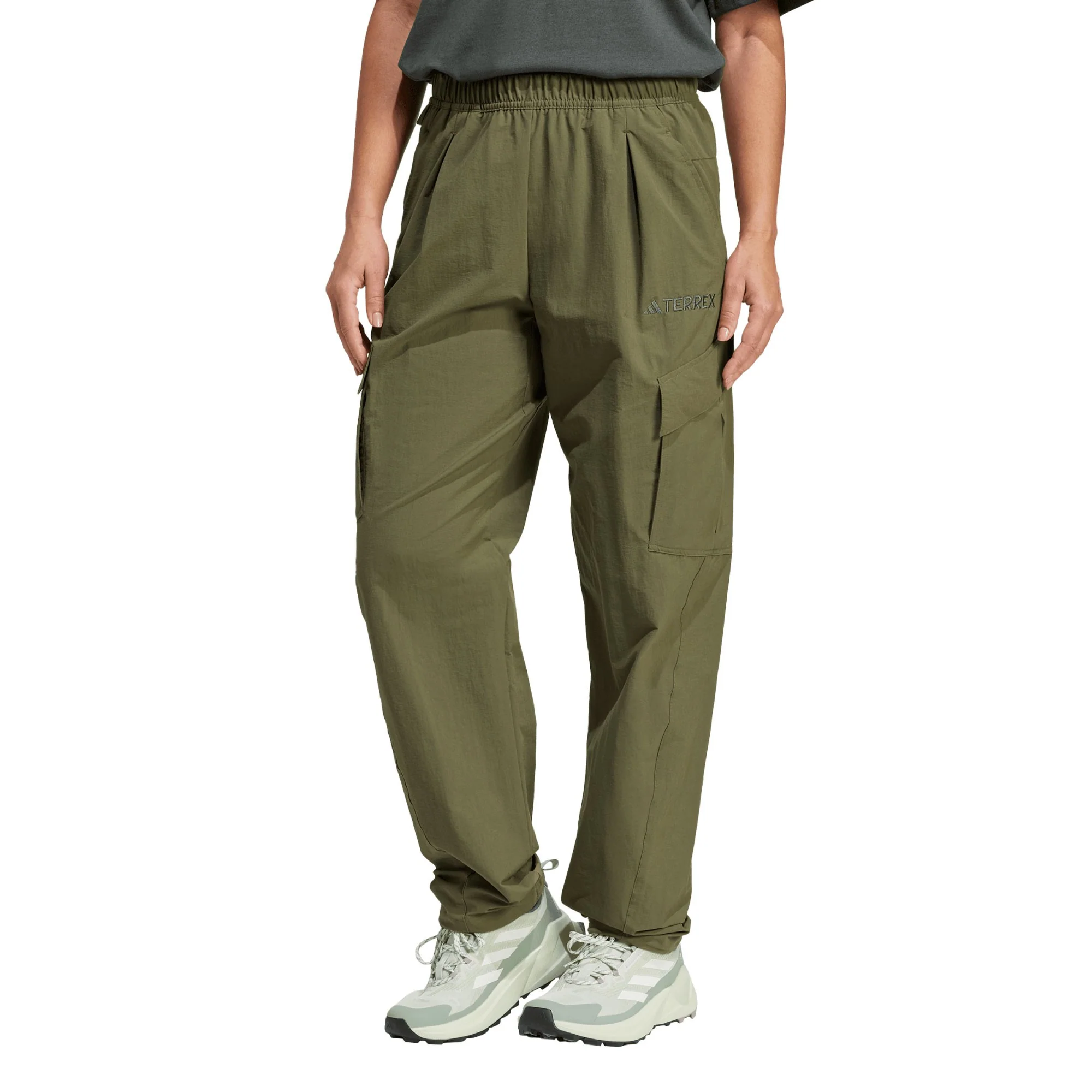 Cargo Pants Womens - Olive Strata - Image 2