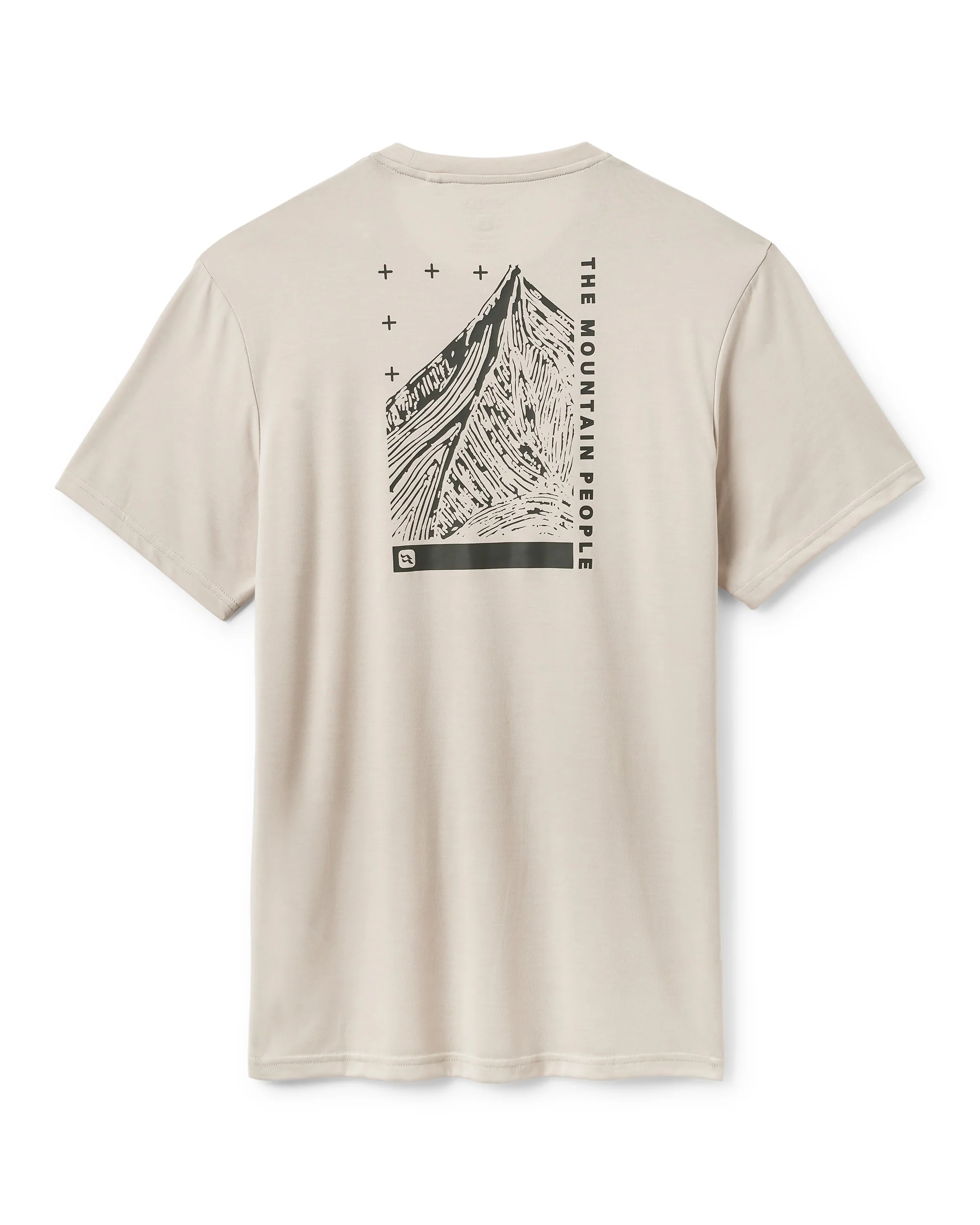 Crimp Esker Tee Mens - Pebble - Image 2
