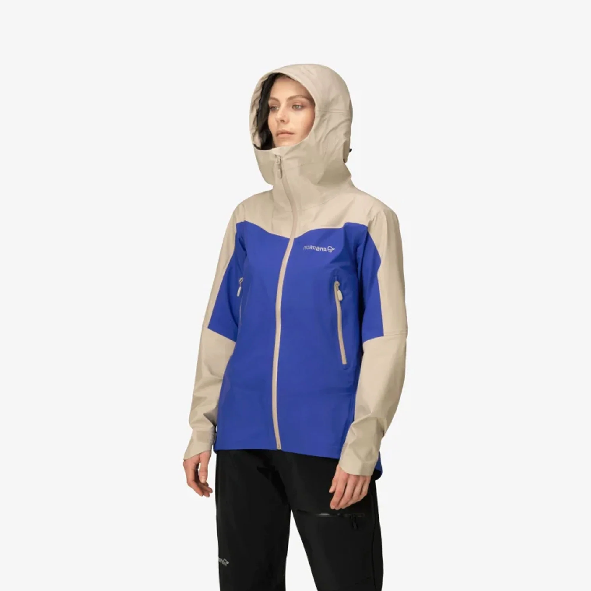 Falketind Gore-Tex Jacket Womens - Royal Blue - Image 3