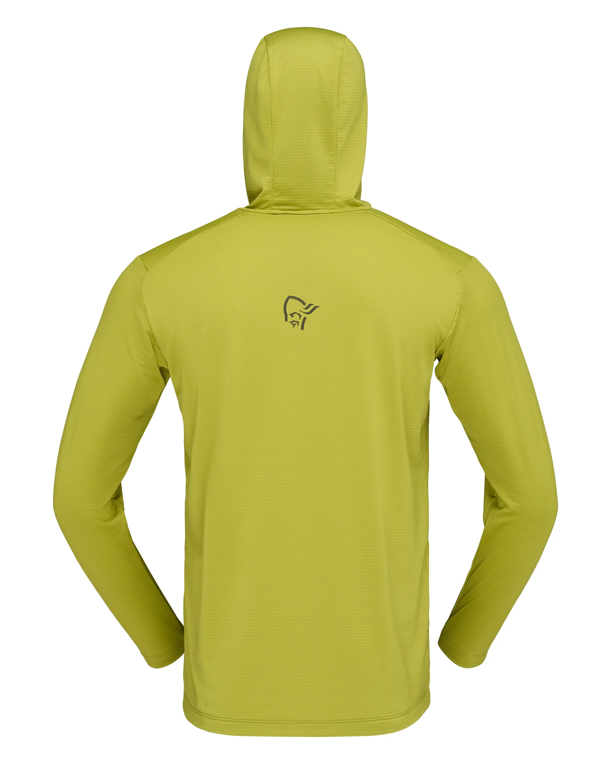 Falketind Warm1 Hood Mens - Golden Lime/Olive Night - Image 2