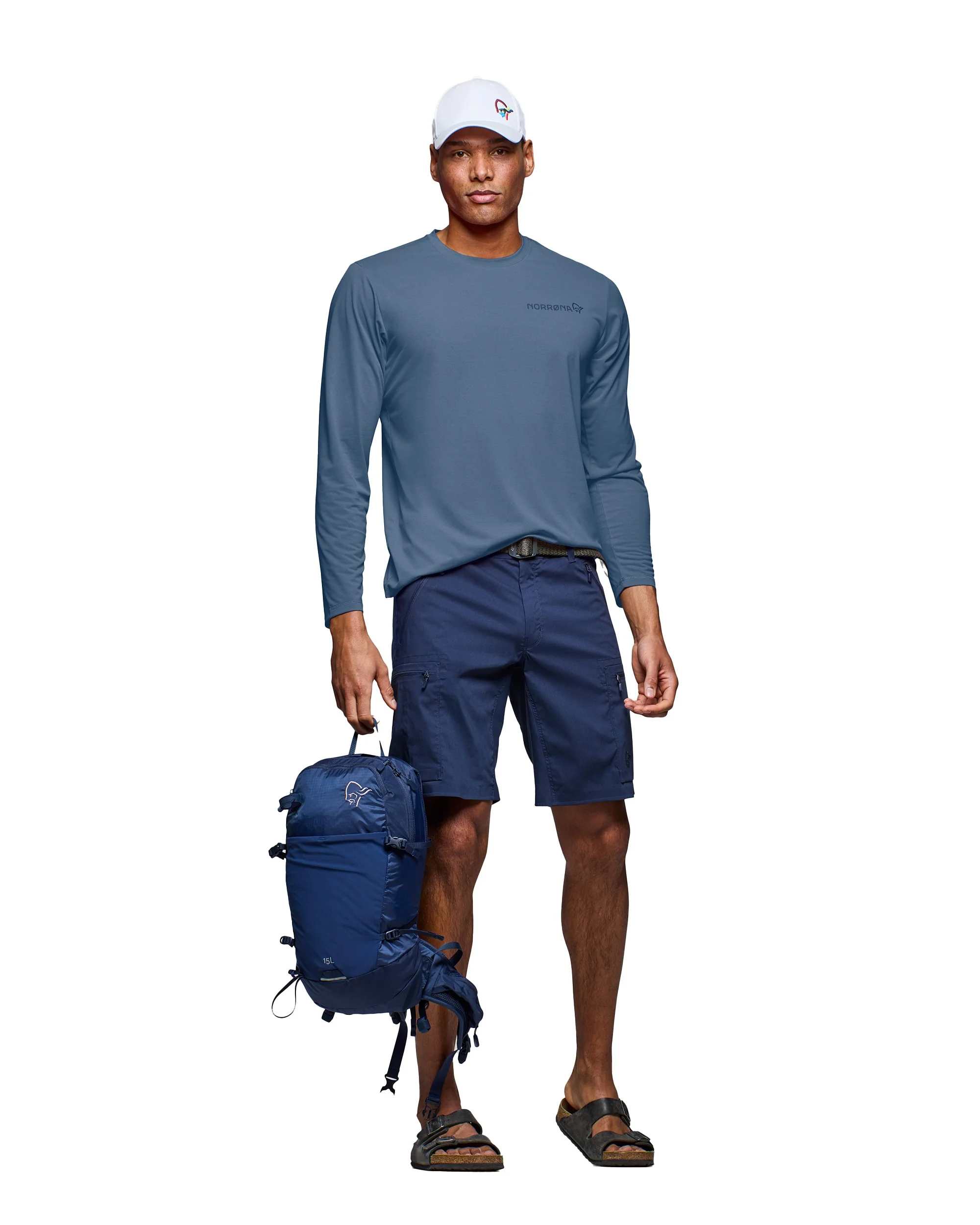 Femund Tech Long Sleeve Mens - Vintage Indigo - Image 2