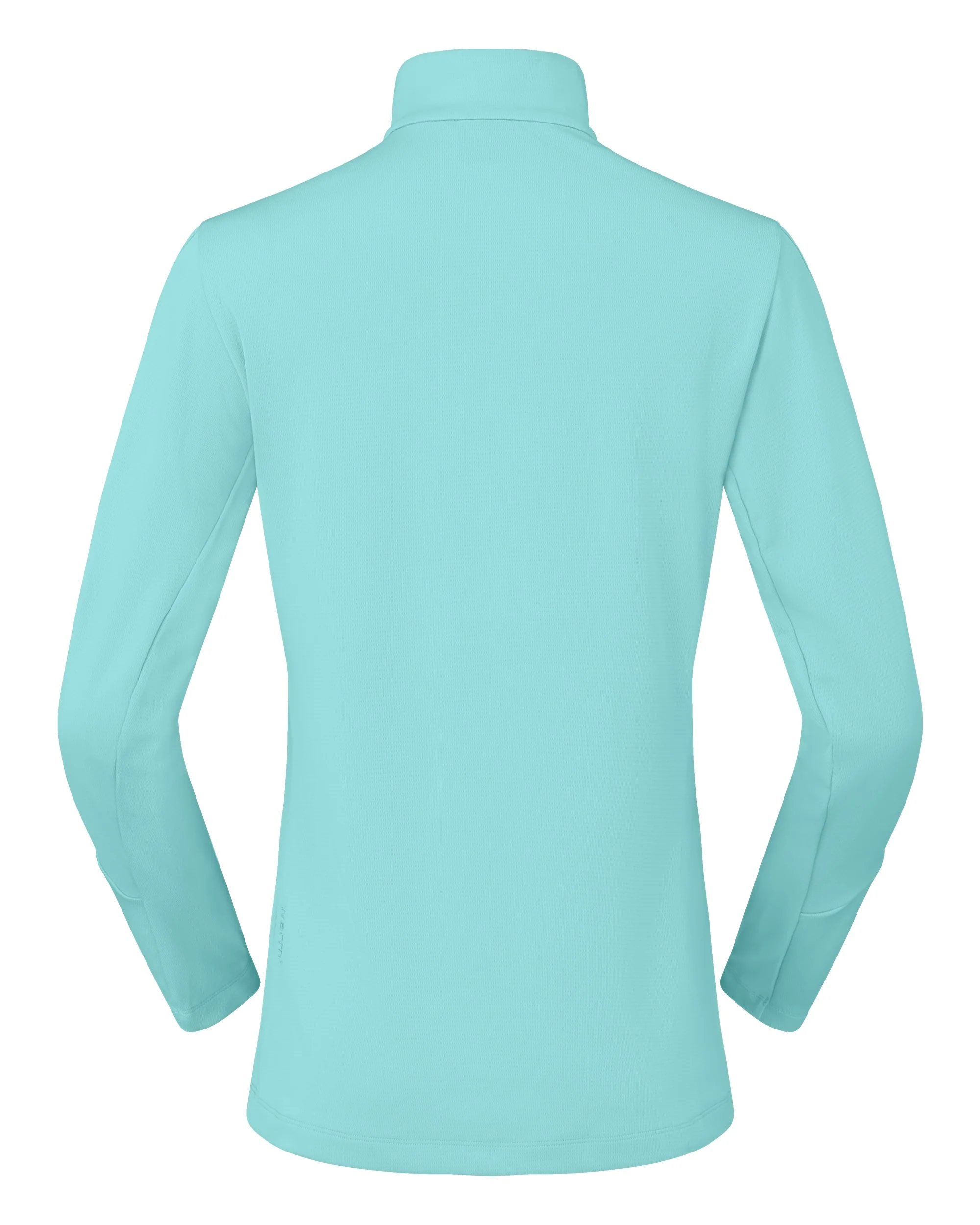 Femund Warm1 Zip Neck Womens - Aqua Haze/Trooper - Image 2