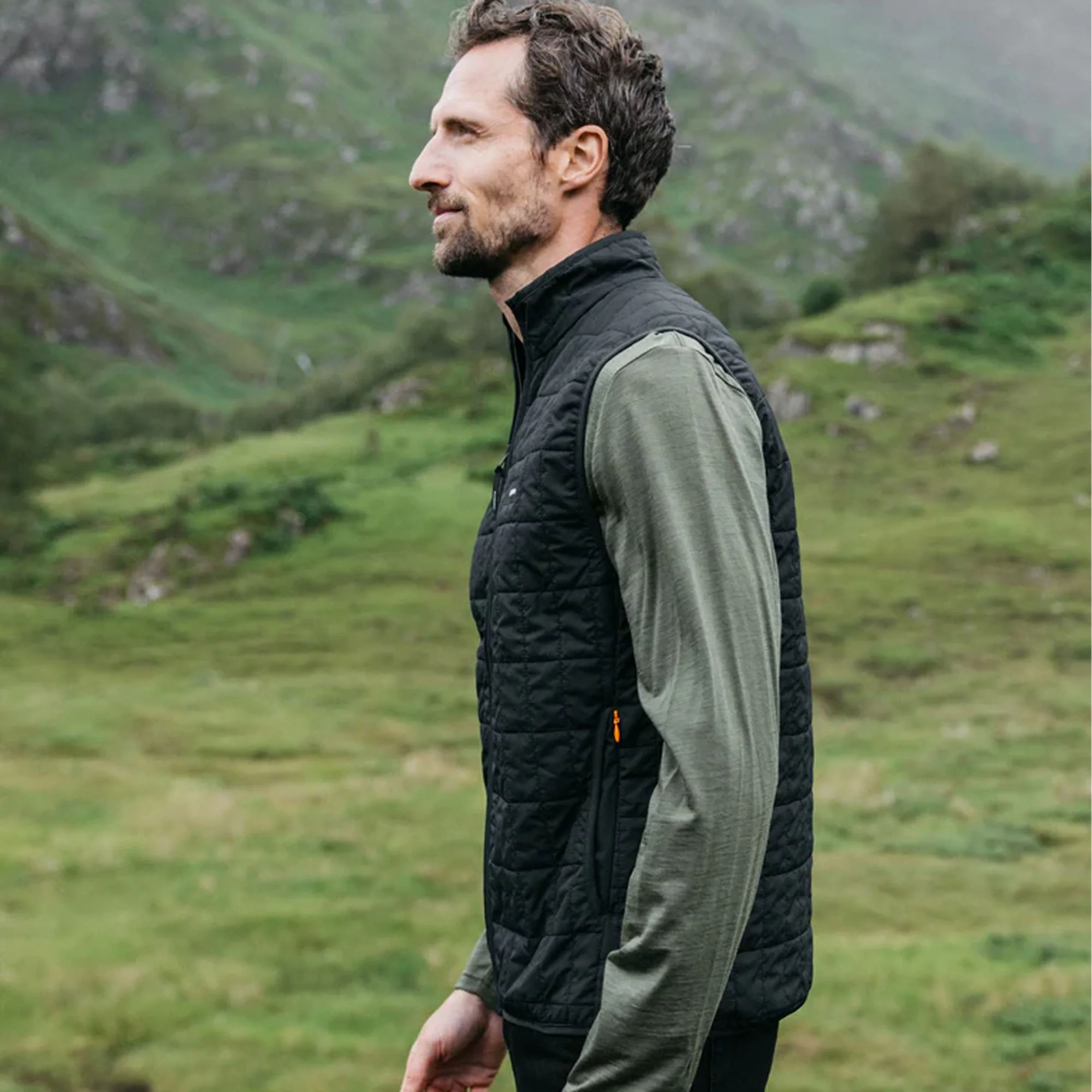 Firecrest Gilet Mens - Black - Image 3