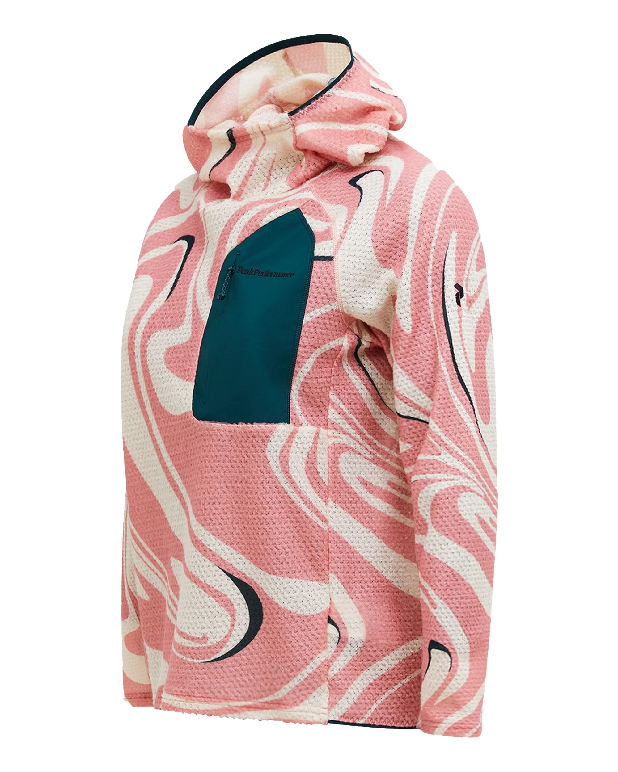 Freelight AOP Polartec Alpha Hood Womens - Swirl Map - Image 2