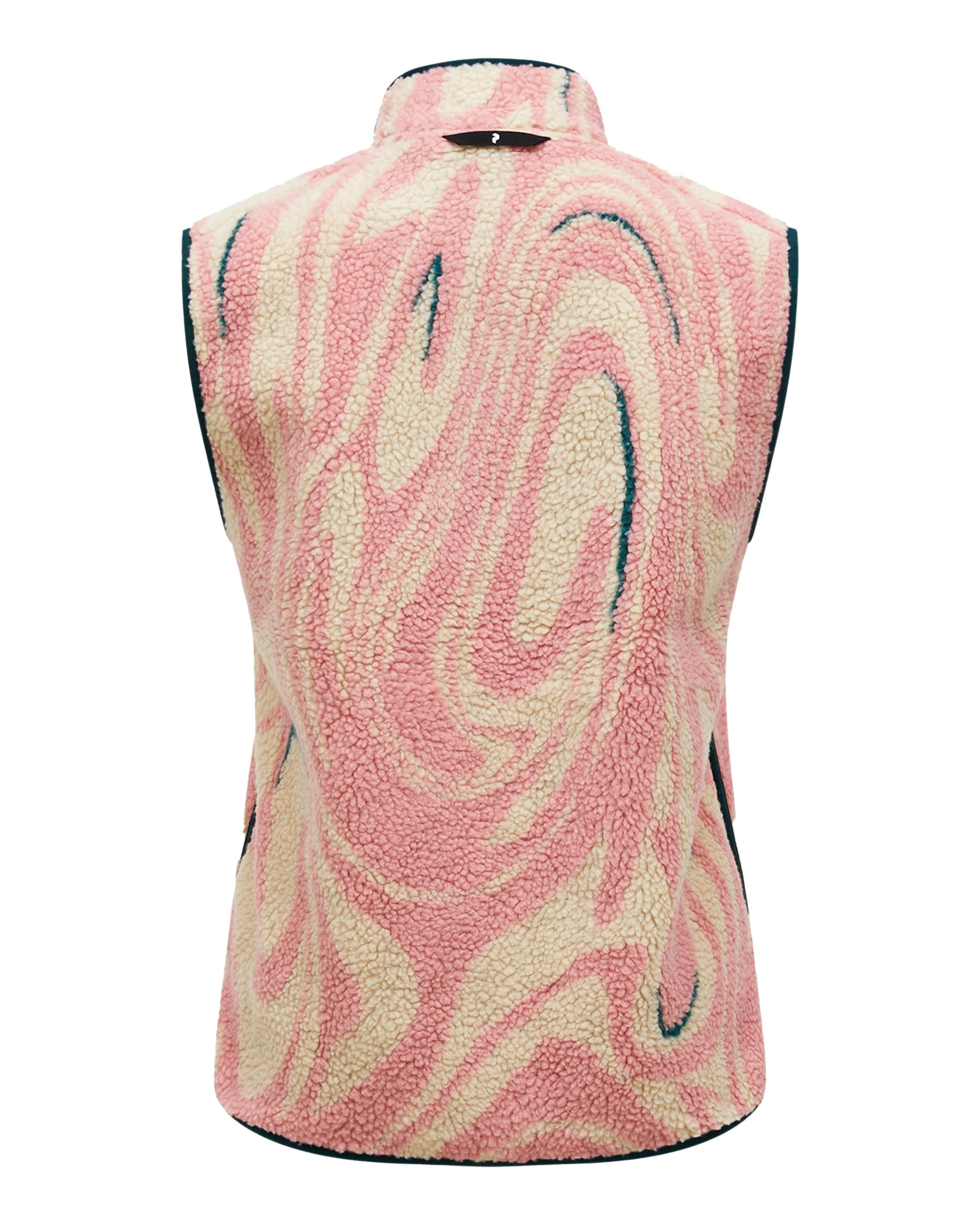 Graphic Pile Vest Womens - Topo Swirl - Image 2