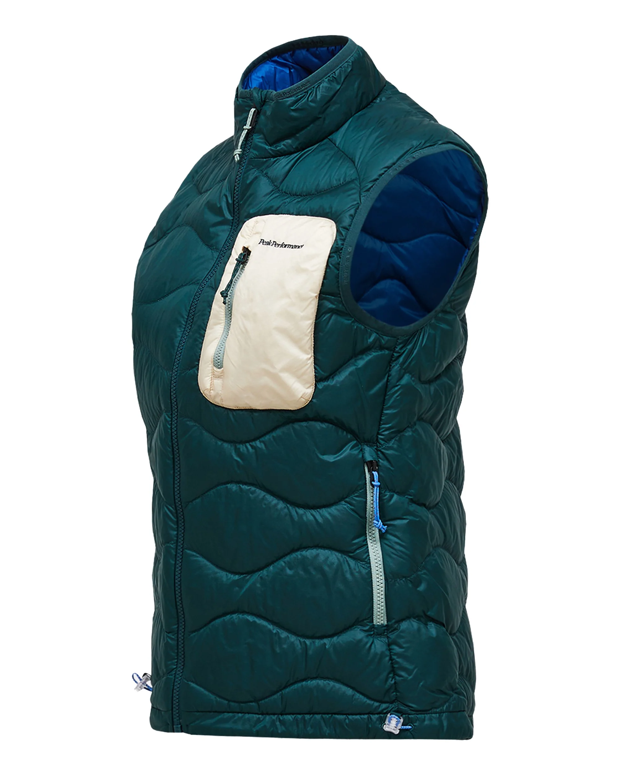 Helium Utility Down Vest Womens - Ponderosa Pine/Sand Fog - Image 3