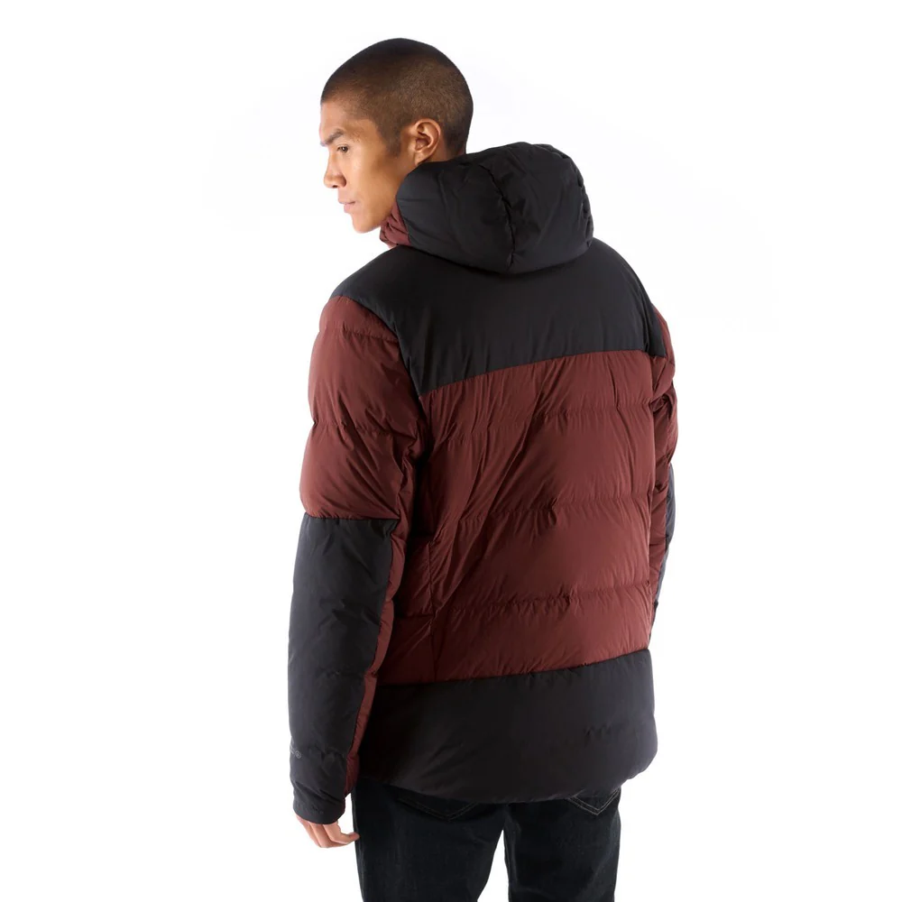 High-AF Down Stretch Parka Mens - Amaranth/Black - Image 2
