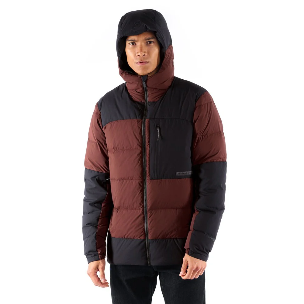 High-AF Down Stretch Parka Mens - Amaranth/Black - Image 4