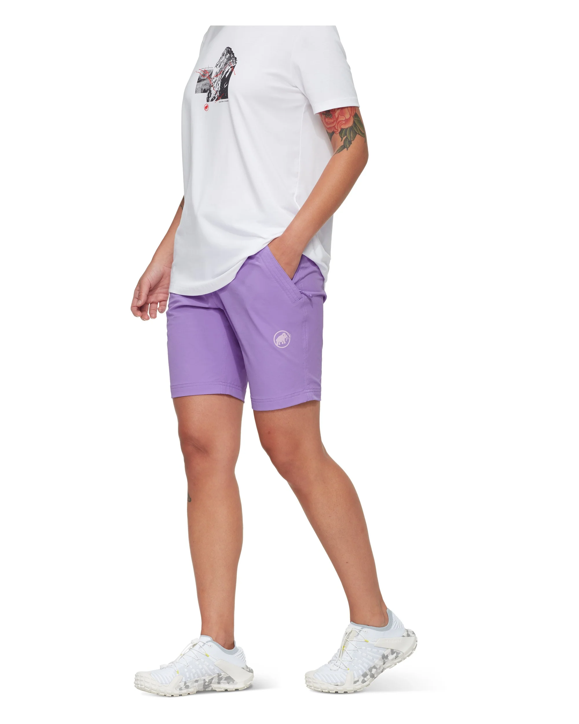 Hiking V Shorts Womens - Lavandin - Image 4