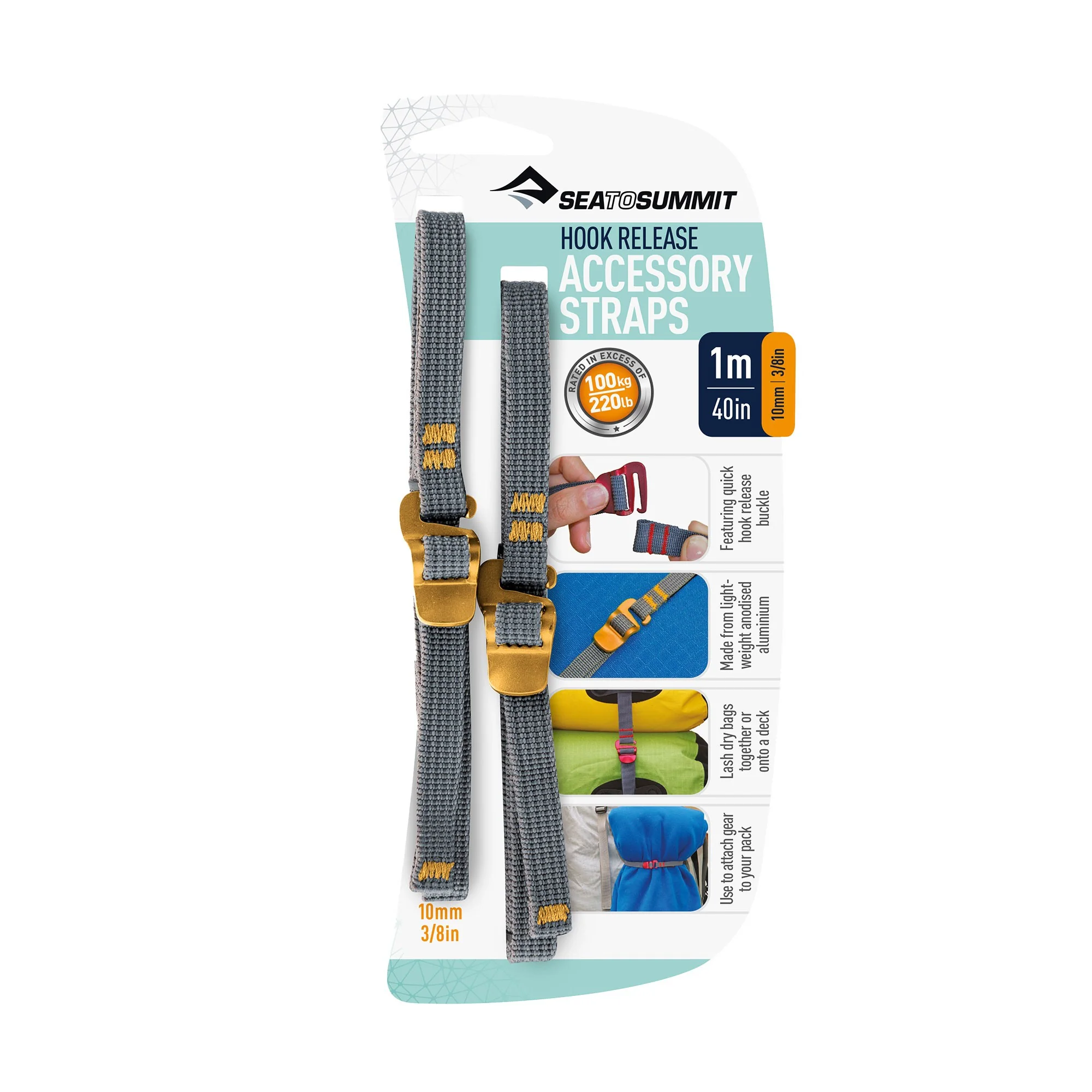 Hook Release Accessory Strap 10mm X 1.0m - Yellow