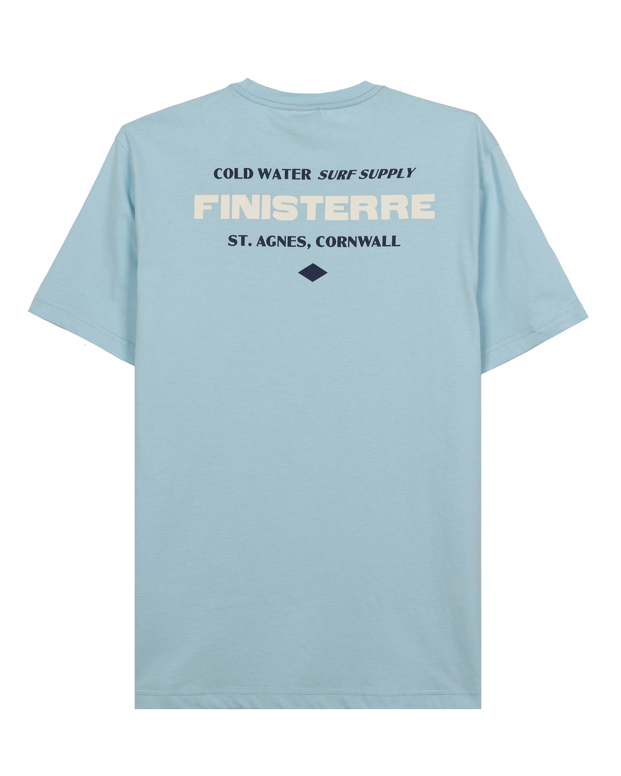 Letterpress SS Tee Mens - Sky - Image 2