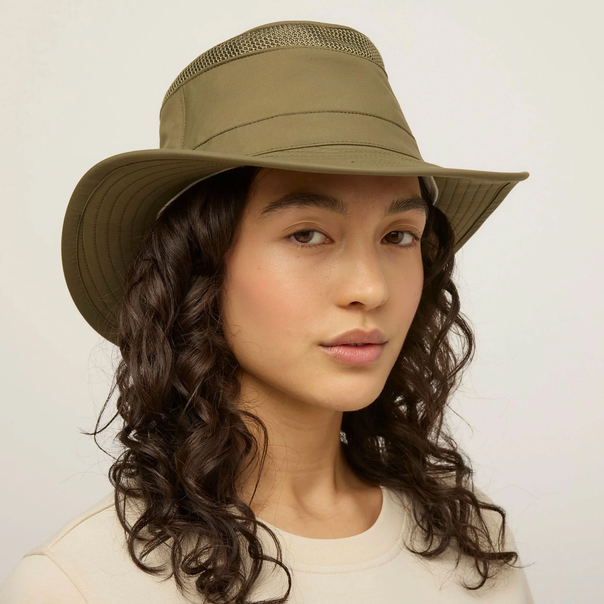 LTM5 Airflo Medium Brim Hat - Olive - Image 3