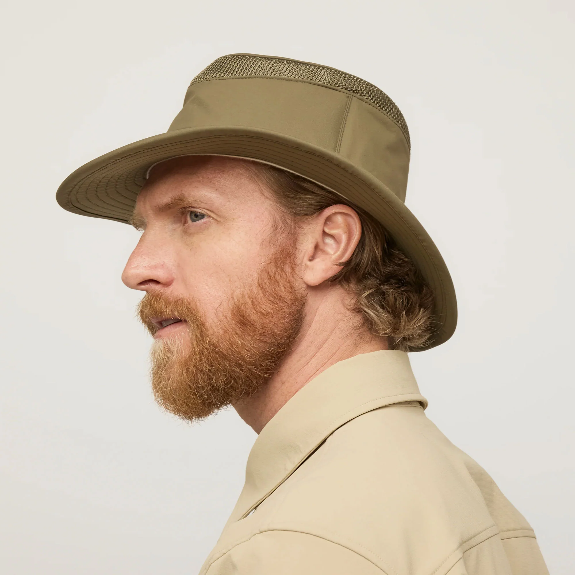 LTM5 Airflo Medium Brim Hat - Olive - Image 4