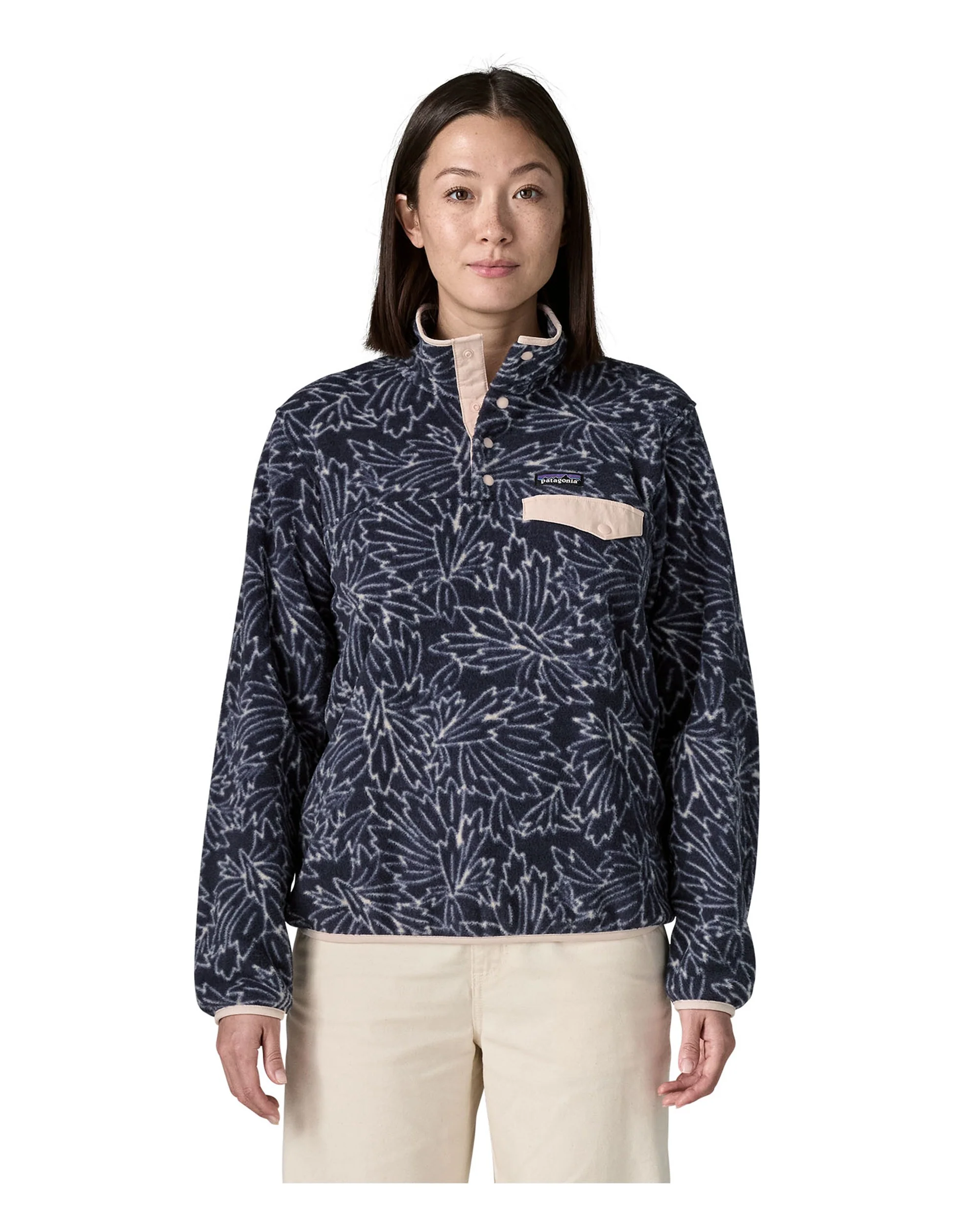 Lightweight Synchilla Snap-T Pullover Womens - Saxifrage: Sunken Blue - Image 2