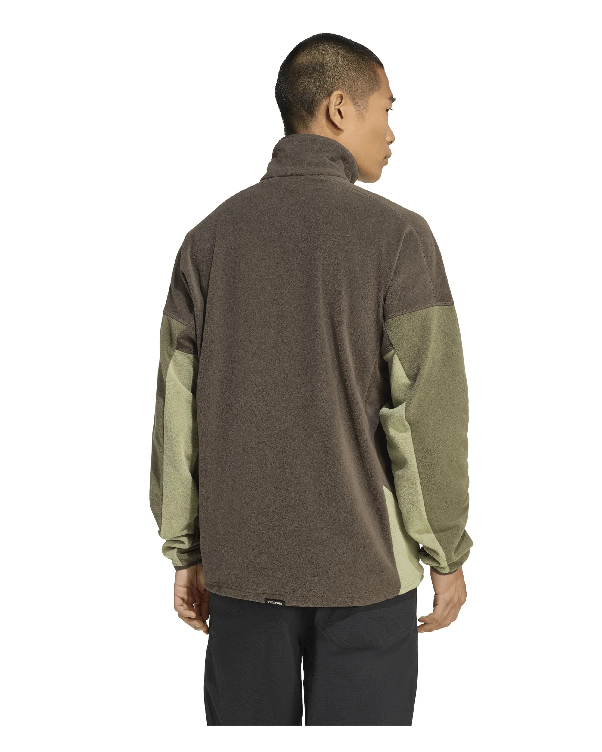 Multi Climawarm Fleece Anorak Mens - Shadow Olive/Olive Strata - Image 3