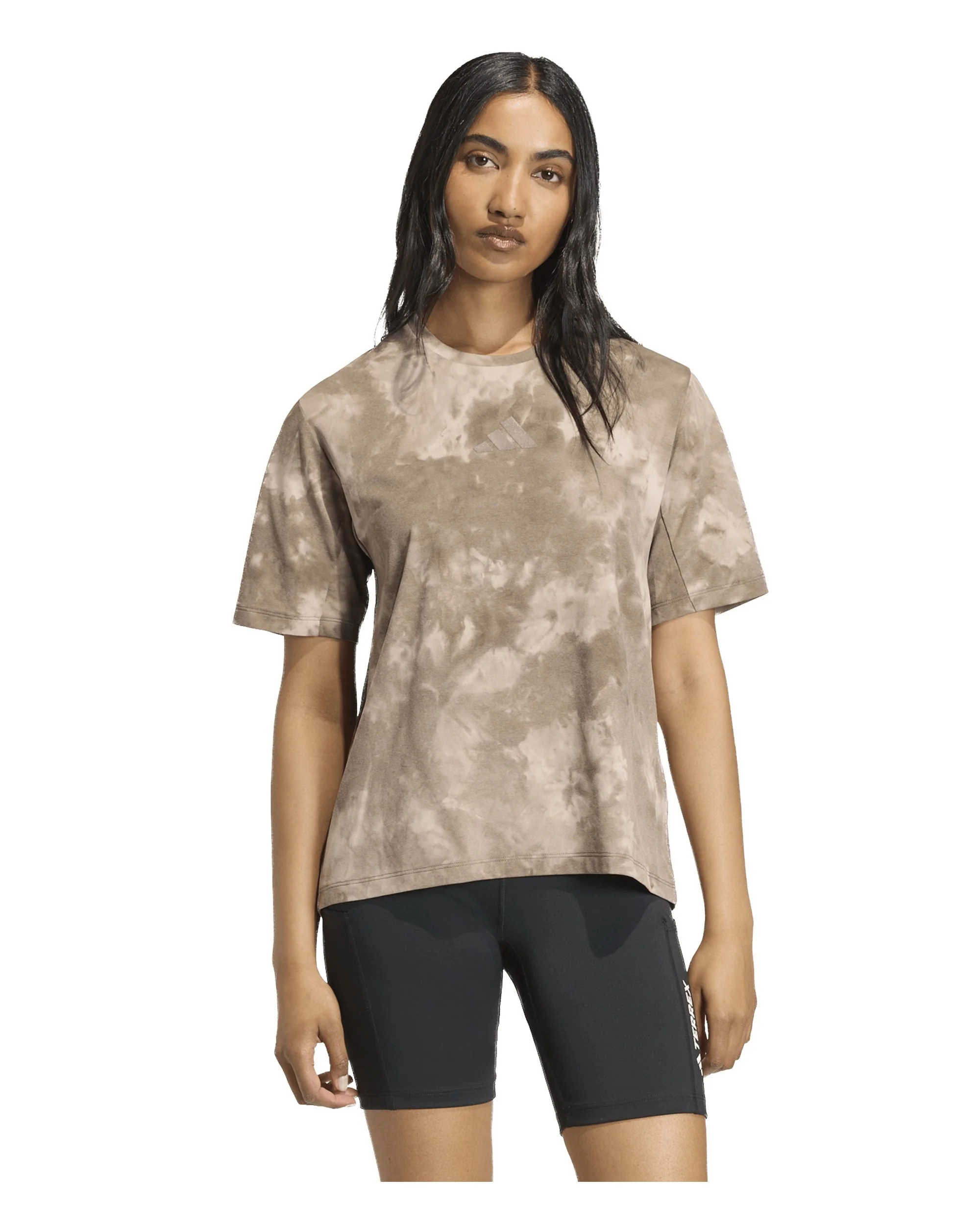 Multi Tee Spray Dye Womens - Wonder Taupe/Earth Strata - Image 2