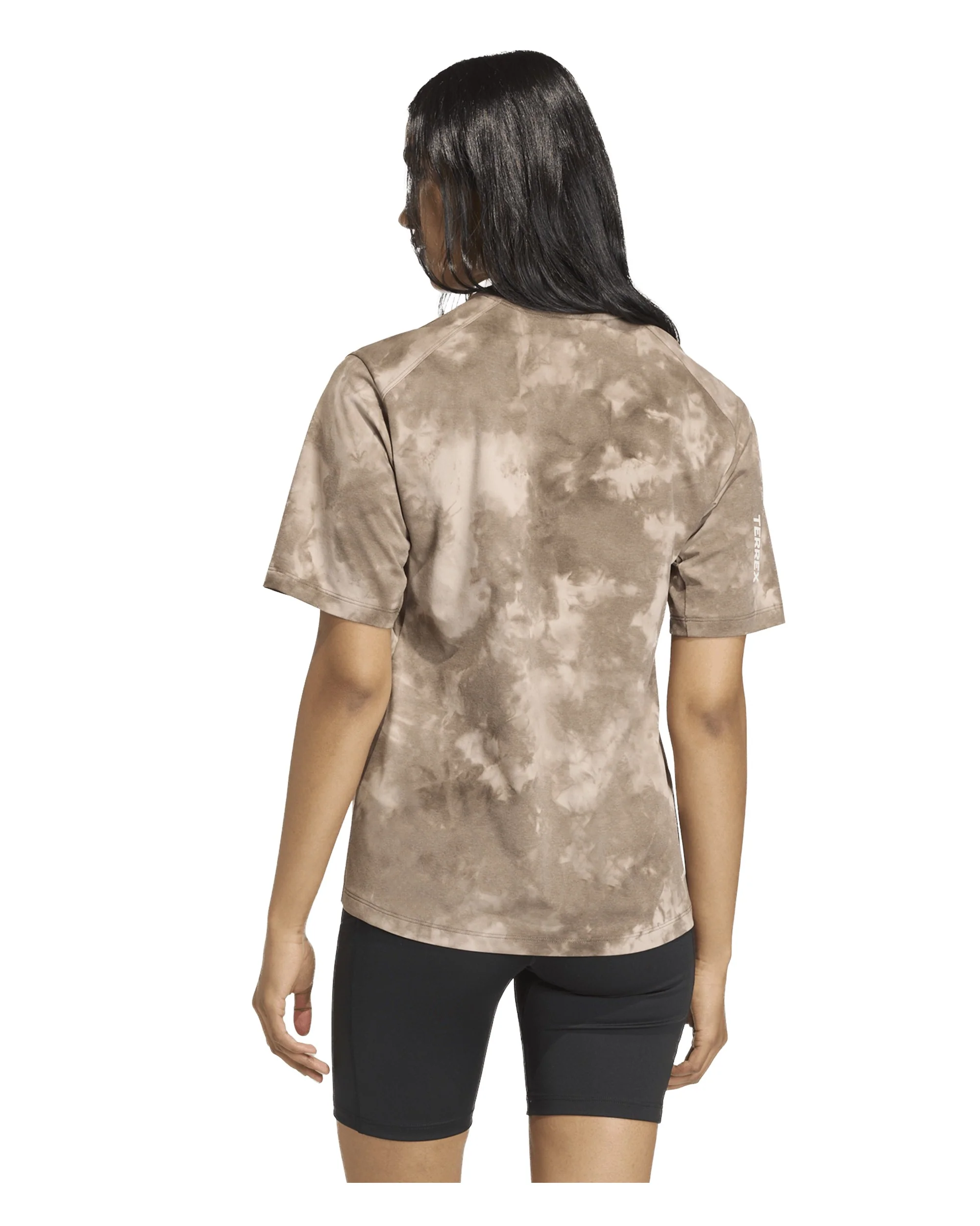 Multi Tee Spray Dye Womens - Wonder Taupe/Earth Strata - Image 3