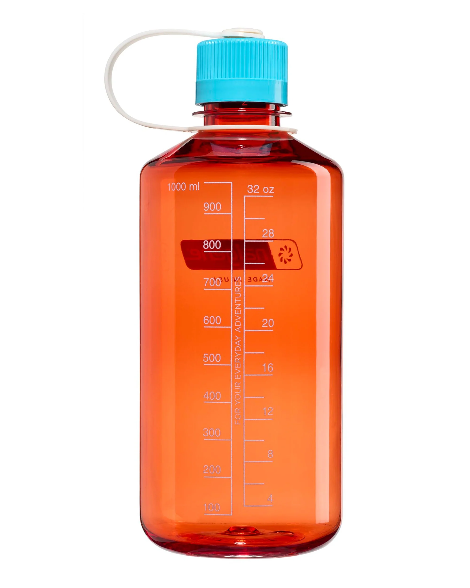 Narrow Mouth 1L Tritan Sustain - Flame - Blue Atoll Cap - Image 2