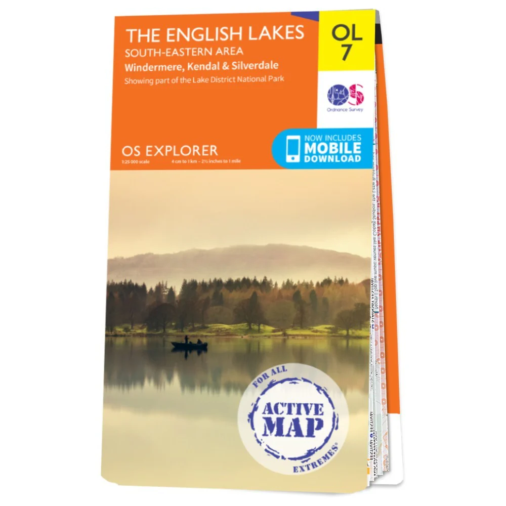 OL7 Active Explorer Map 2021: The English Lakes South-Eastern Area