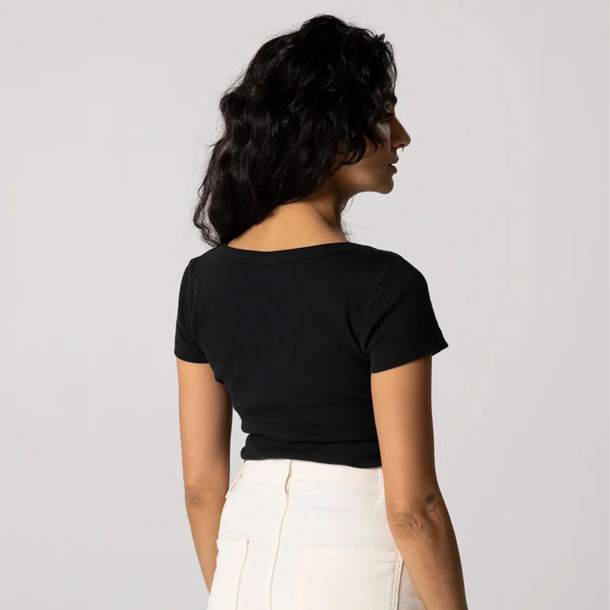 Powes Tee Womens - Black - Image 3