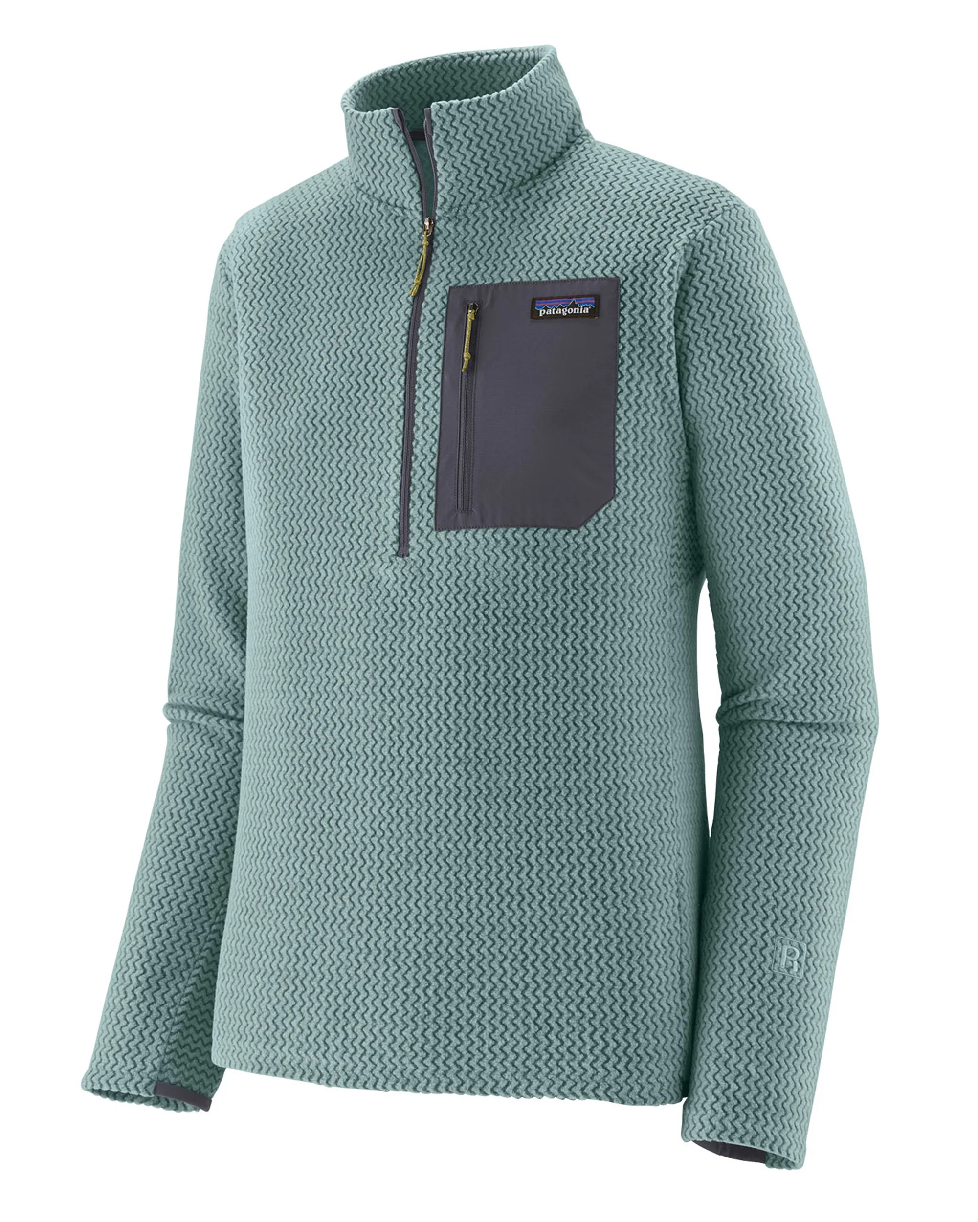 R1 Air Zip Neck Mens - Blue Sage