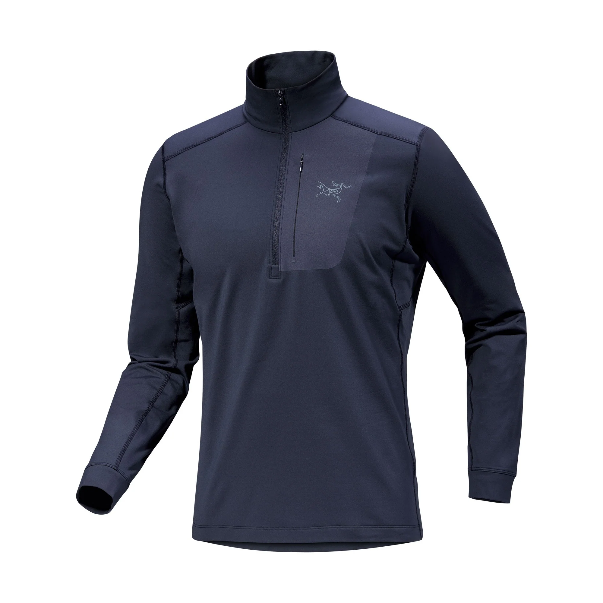 Rho LT Zip Neck Mens - Black Sapphire