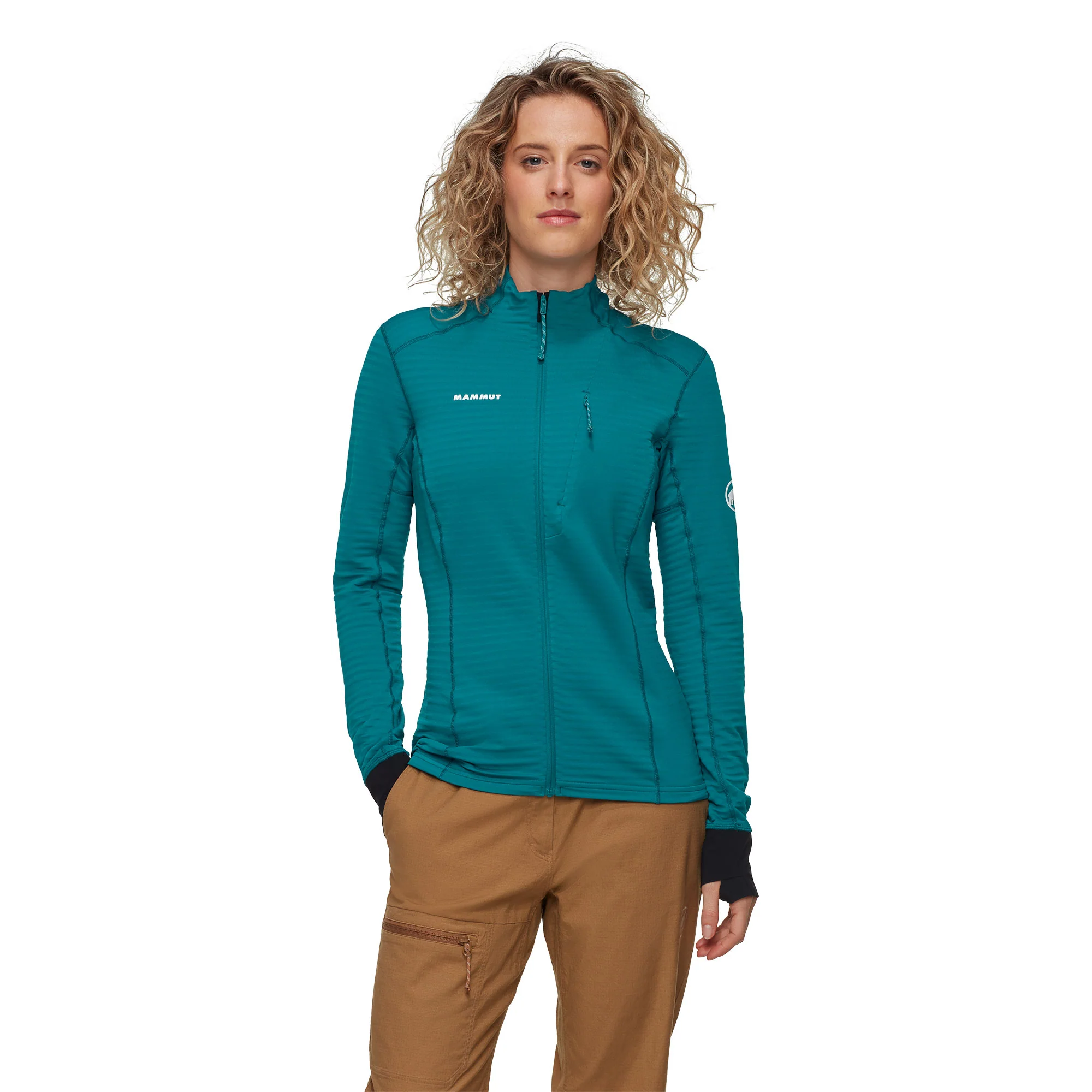 Taiss Light ML Jacket Womens - Deep Teal-Black - Image 2