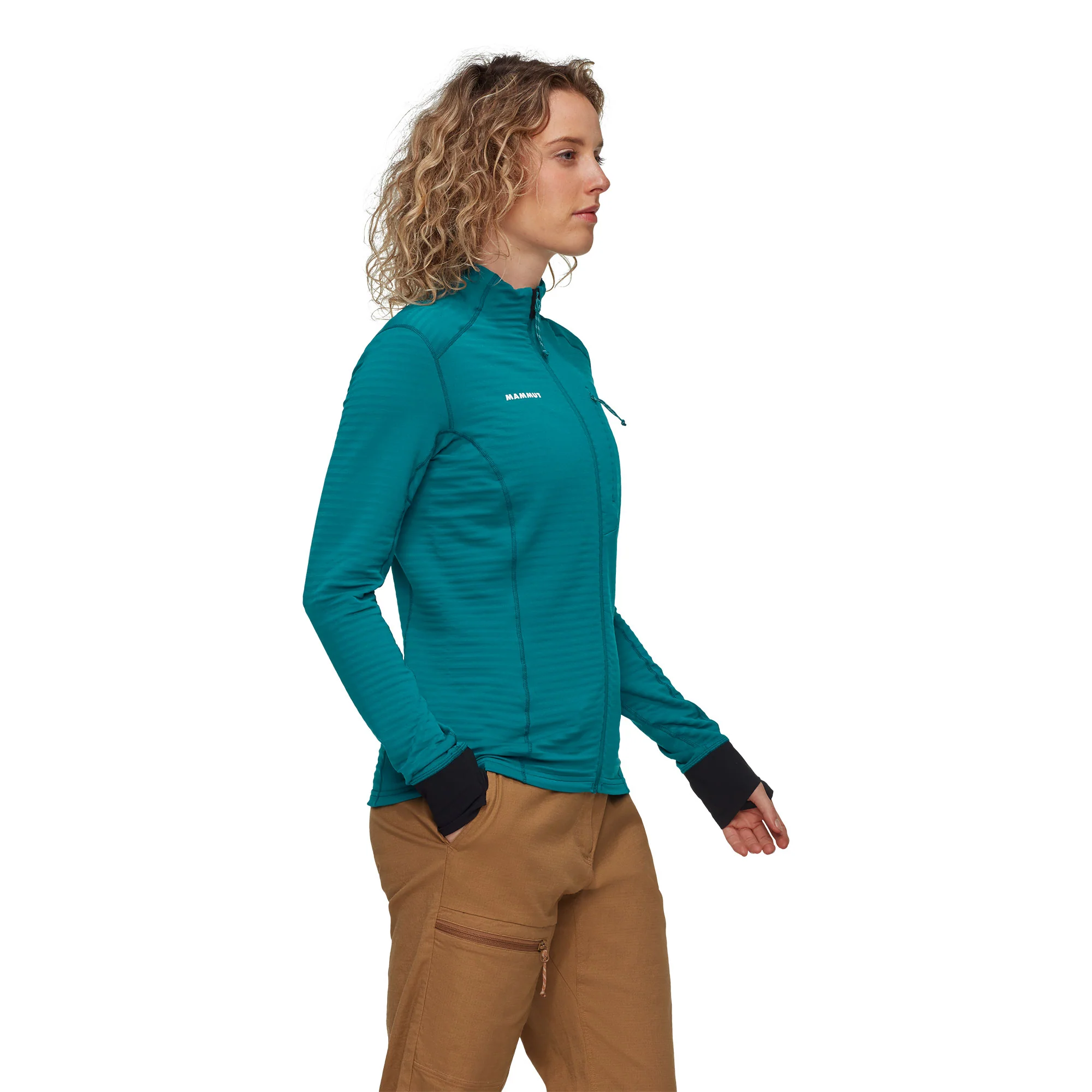 Taiss Light ML Jacket Womens - Deep Teal-Black - Image 4