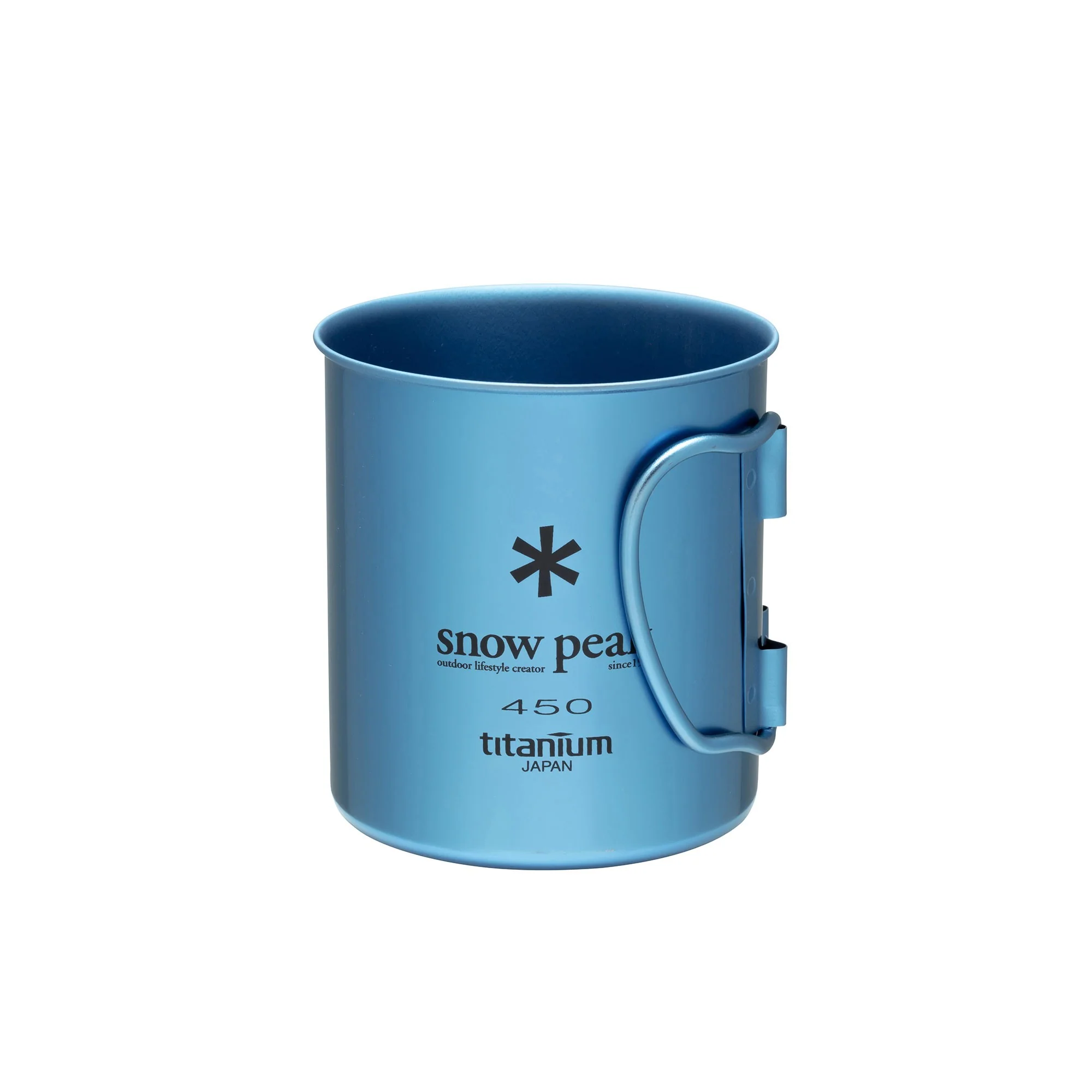 Titanium Single Wall Cup 450 - Blue - Image 2