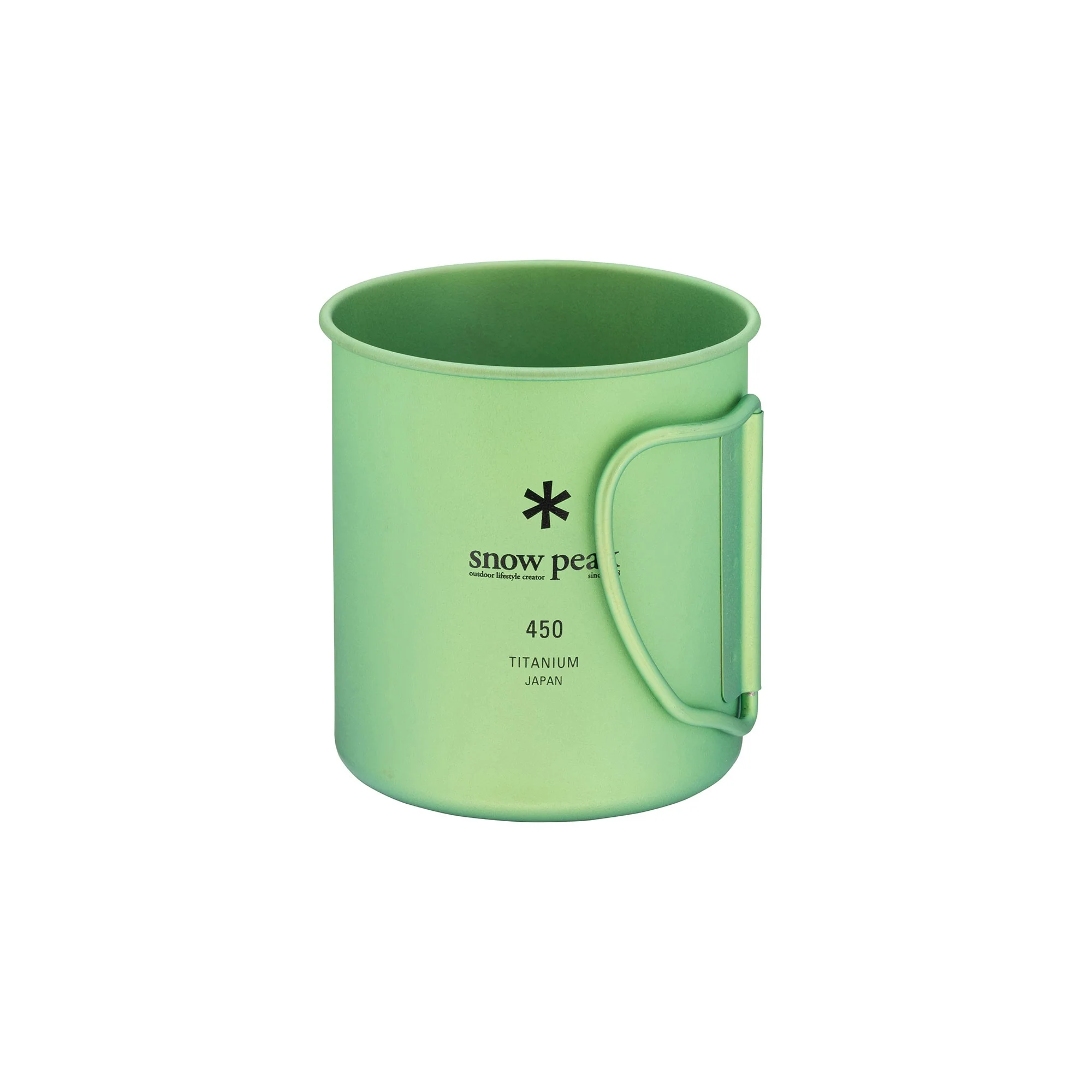 Titanium Single Wall Cup 450 - Green - Image 2