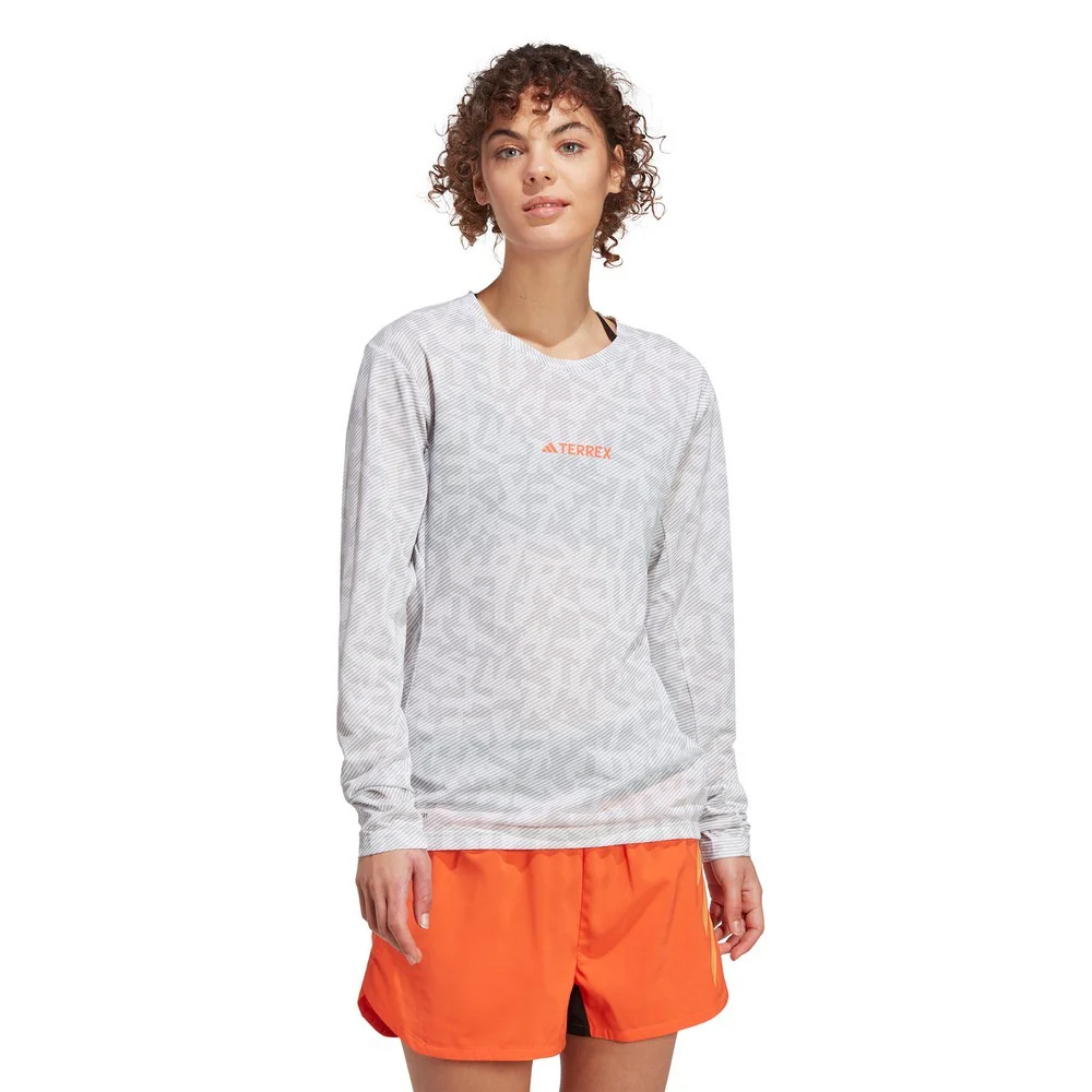Trail GFX Top Womens - White/Grey Two - Image 2
