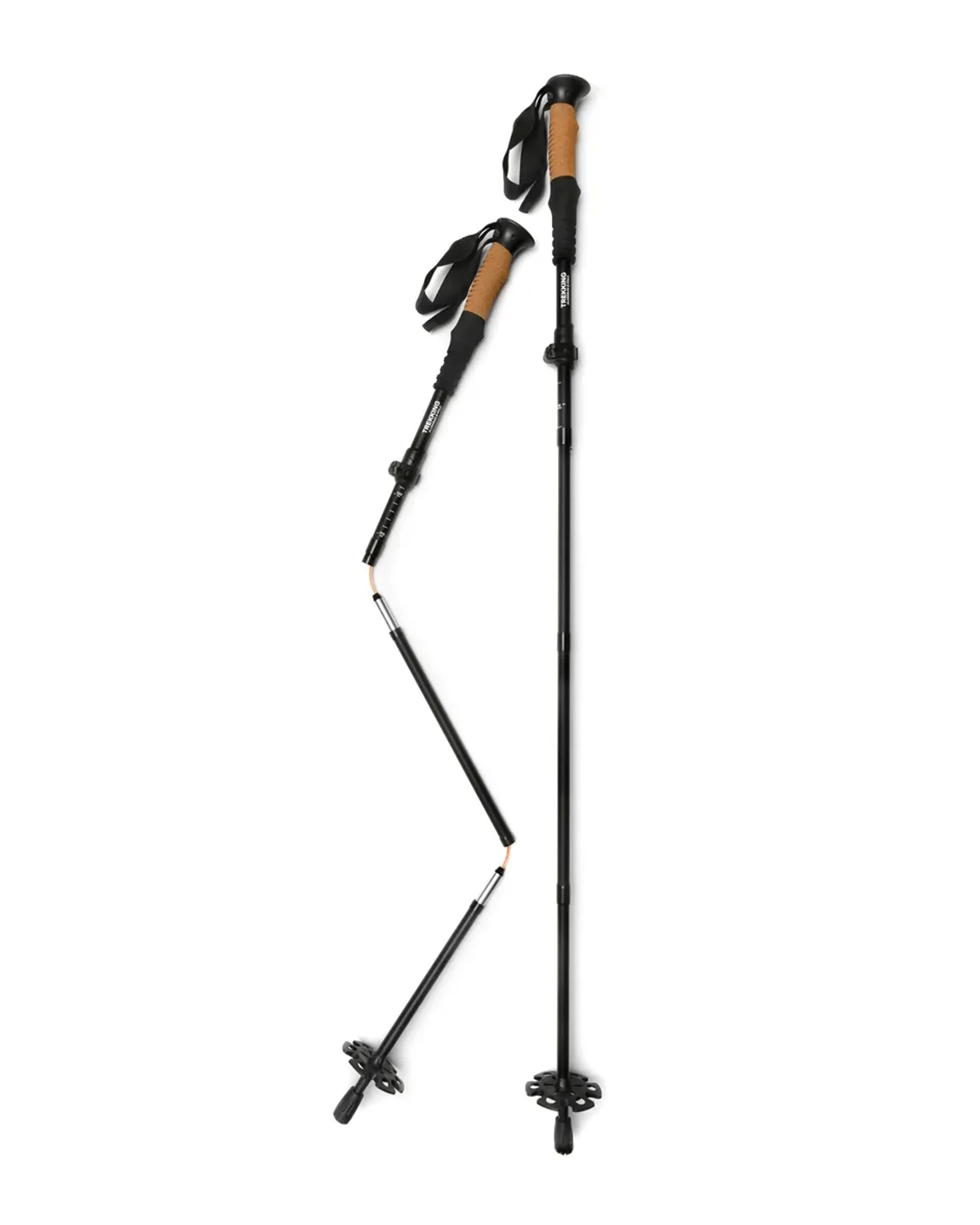 Trekking Aluminium Z-Fold Poles - Black - Image 2