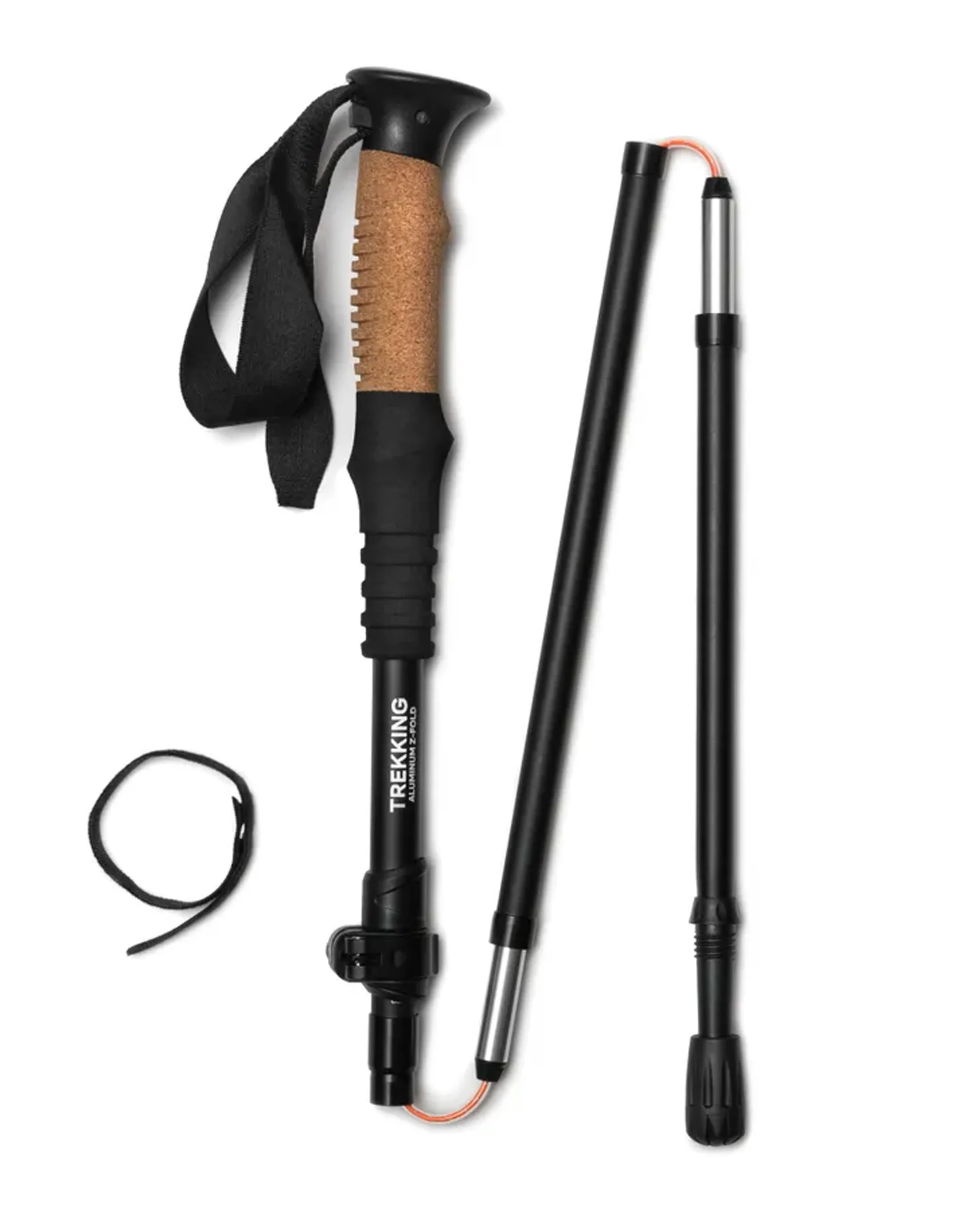 Trekking Aluminium Z-Fold Poles - Black - Image 3