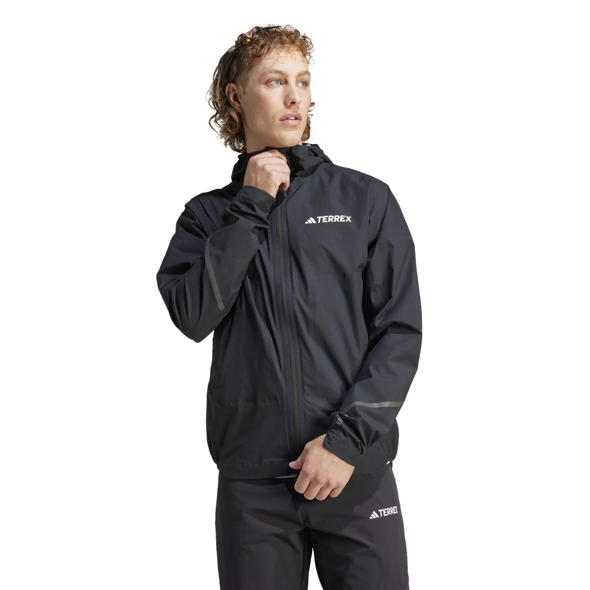 Xperior Light Rain Jacket Mens - Black - Image 2