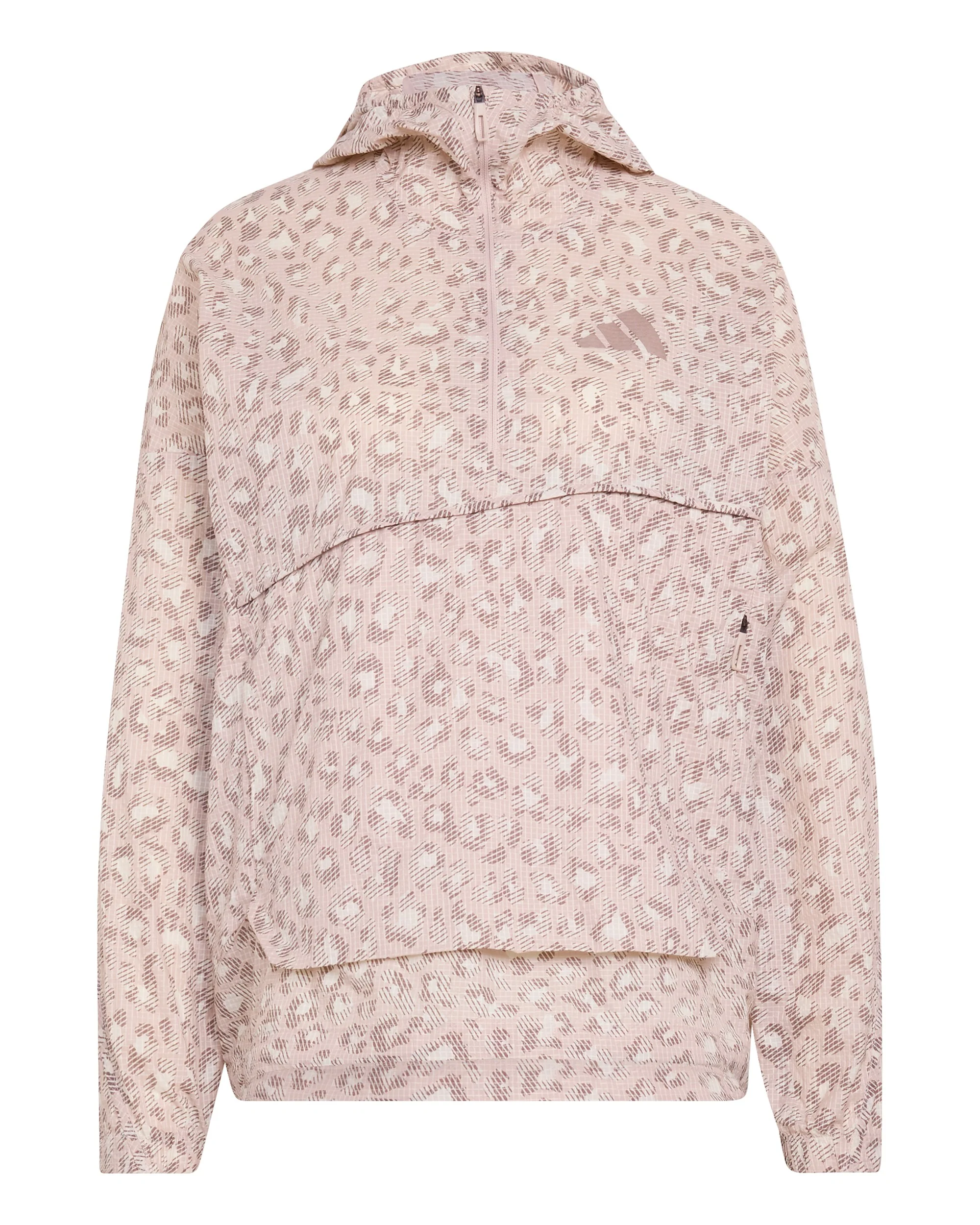 Xploric All Over Print Wind Anorak Womens - Wonder Aluminum/Wonder Taupe/Trace Brown